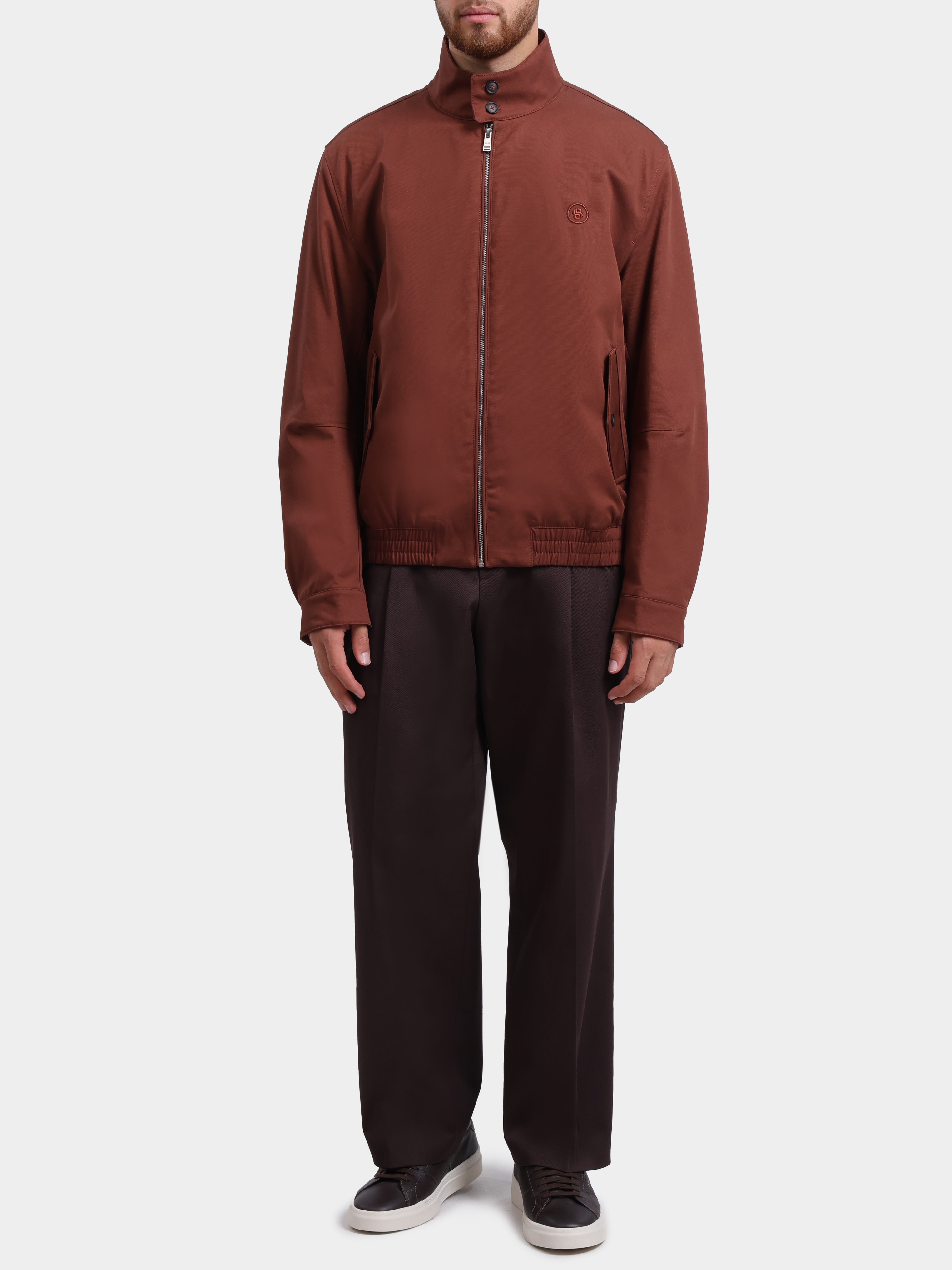 Брюки BOSS Black C-Pat-BB-DPL-262 10193156 01 50561918 207 коричневые мужские прямого кроя  — купить в интернет-магазине Verdistore
