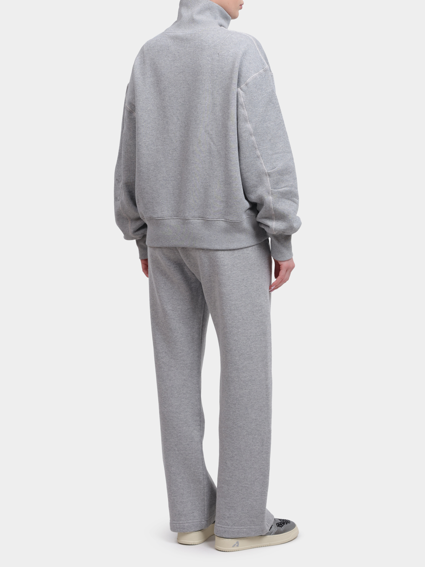 Свитшот Autry SWPW - M3HD серый женский с воротником-стойкой — купить в интернет-магазине Verdistore