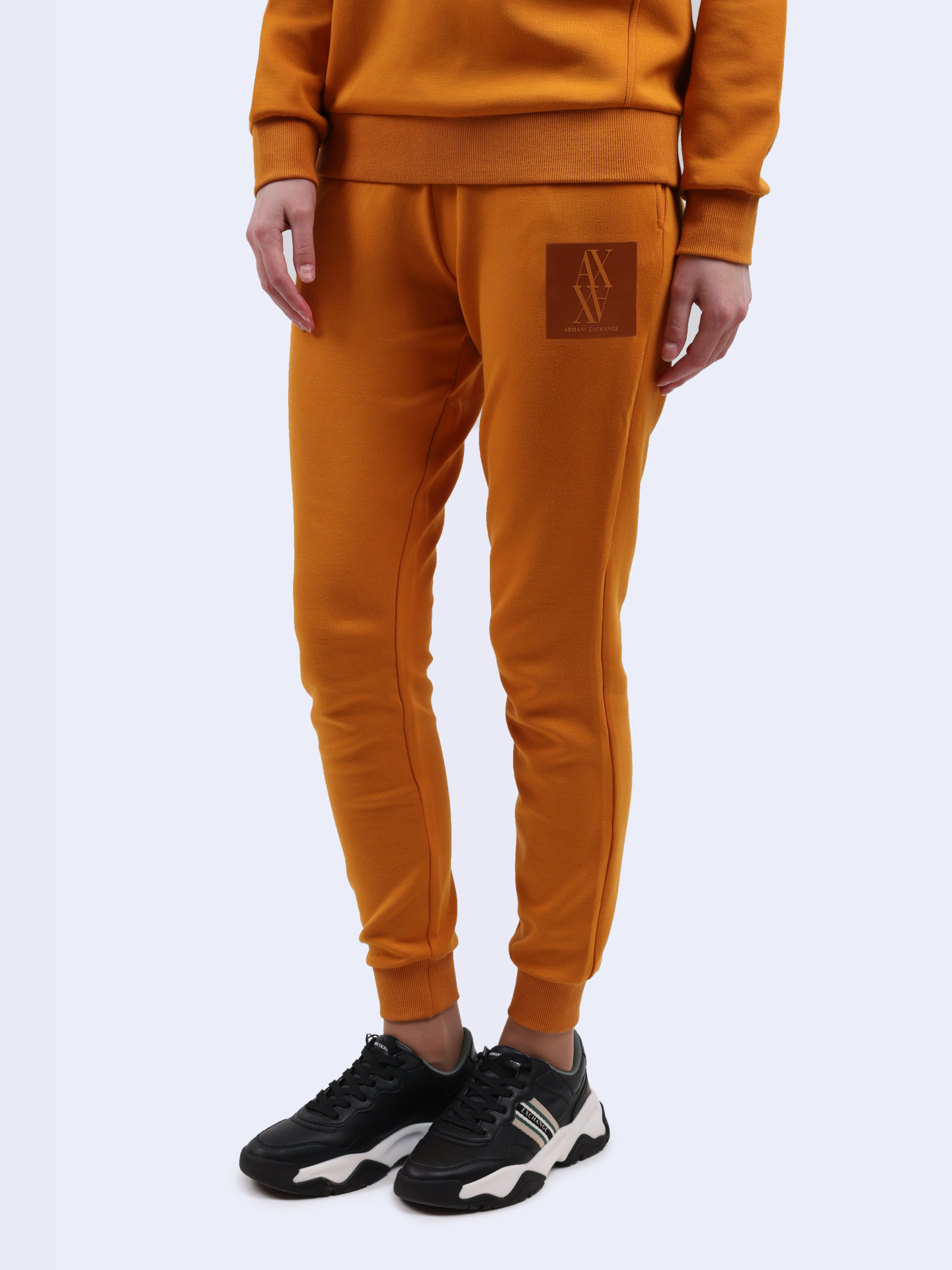 картинка Брюки спортивные Armani Exchange 6DYP79 YJEGZ 1799 оранжевые женские от магазина Verdistore