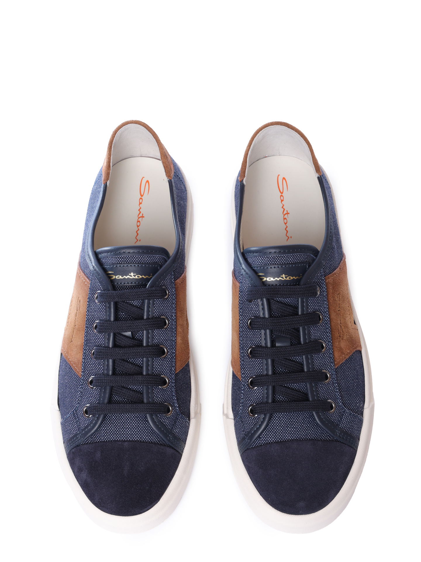 Кеды Santoni MBGG22075PNNGNUEU60 комбинированные мужские — купить в интернет-магазине Verdistore