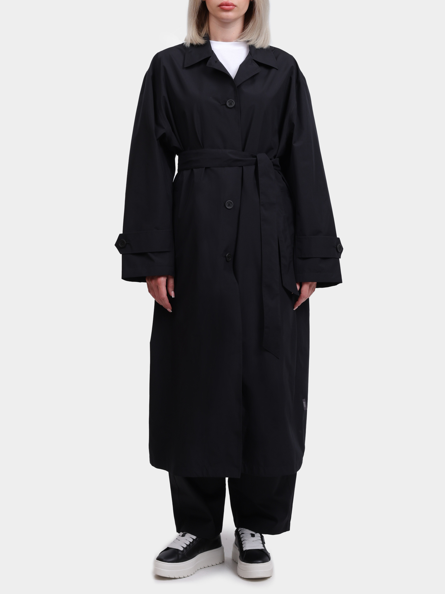 Тренч Herno IM000174D 11124 9300 черный женский — купить в интернет-магазине Verdistore