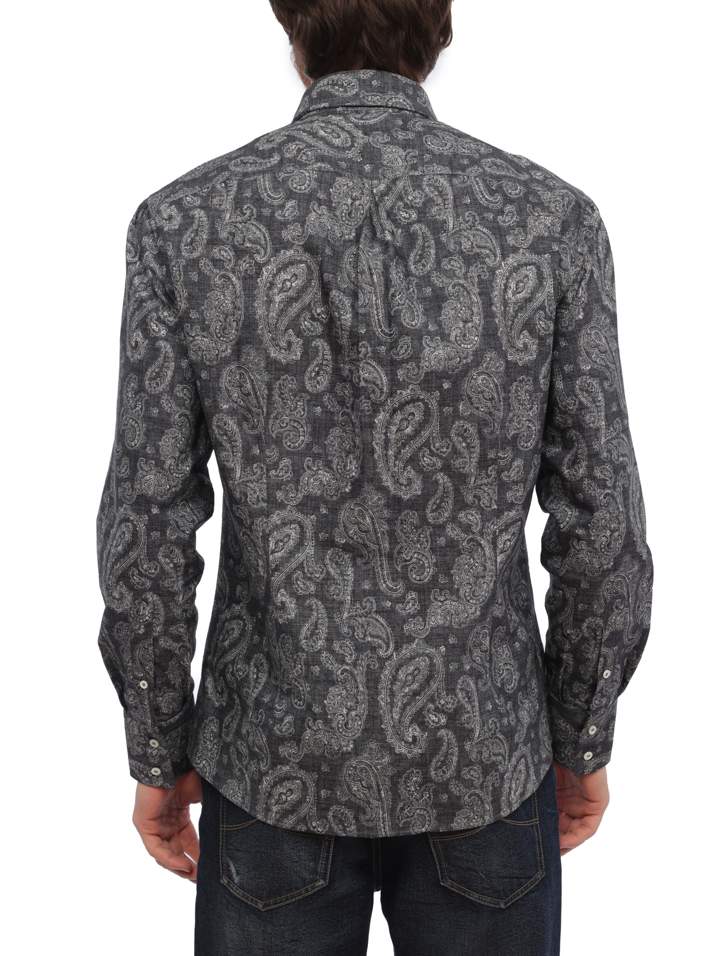 Рубашка Brunello Cucinelli MM6591718 C001 хлопковая мужская — купить в интернет-магазине Verdistore