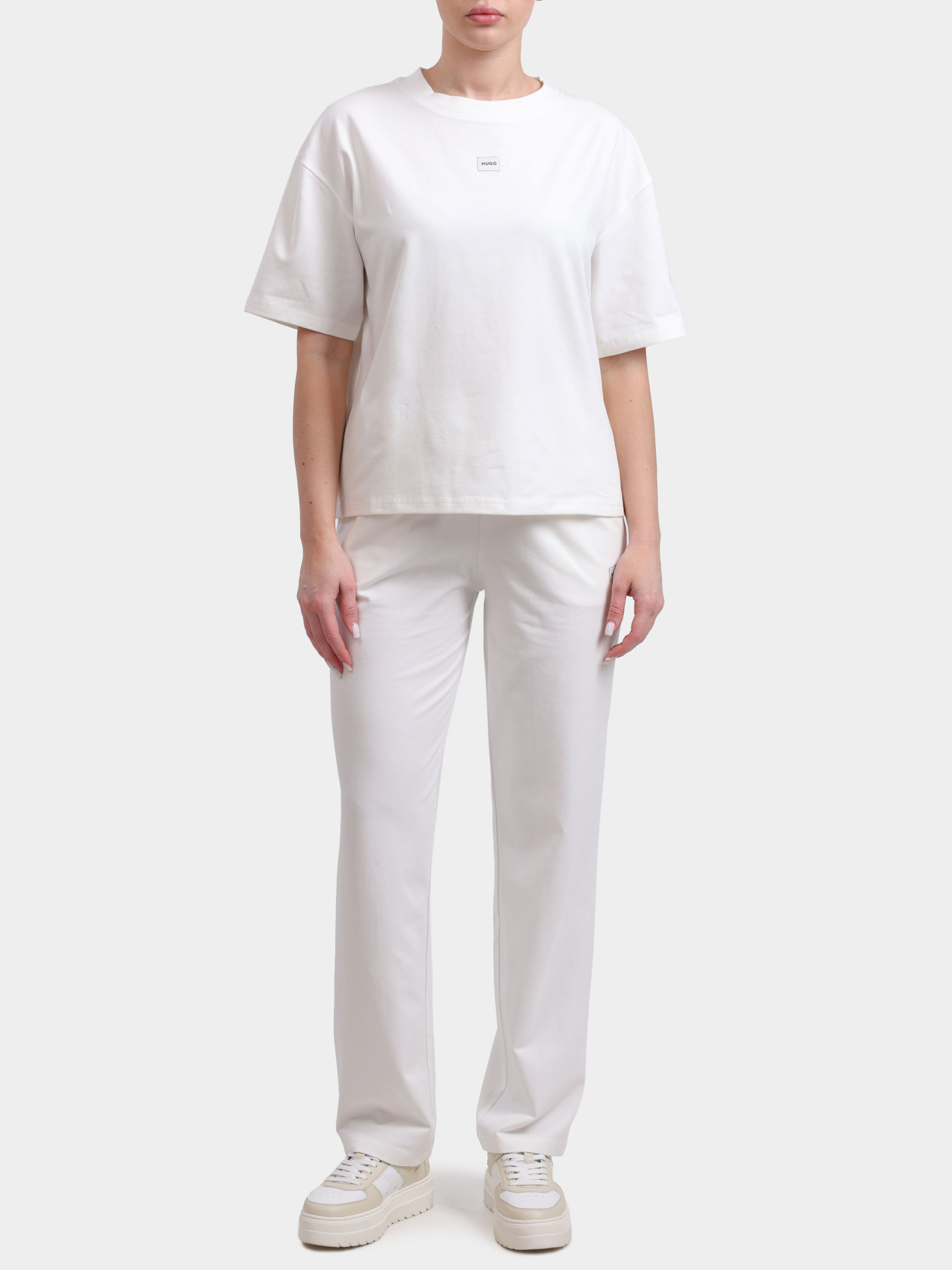 Футболка Hugo 50556807 101 белая женская — купить в интернет-магазине Verdistore