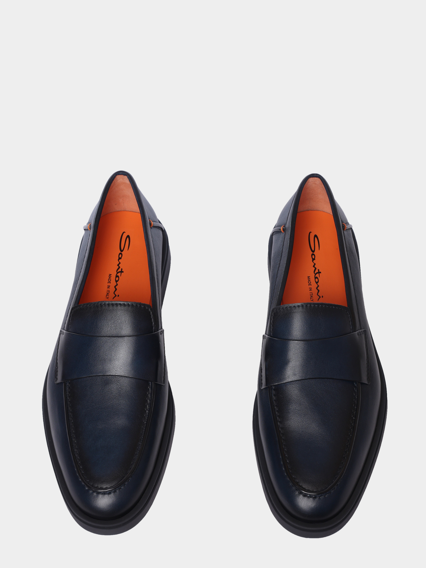 Лоферы Santoni MGDG19051OOTGBYPU60 кожаные мужские — купить в интернет-магазине Verdistore