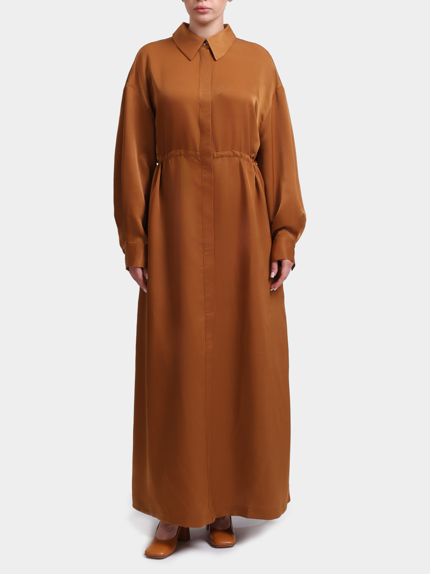 Платье Re Vera 26-23-2385 596 коричневое женское с разрезами — купить в интернет-магазине Verdistore