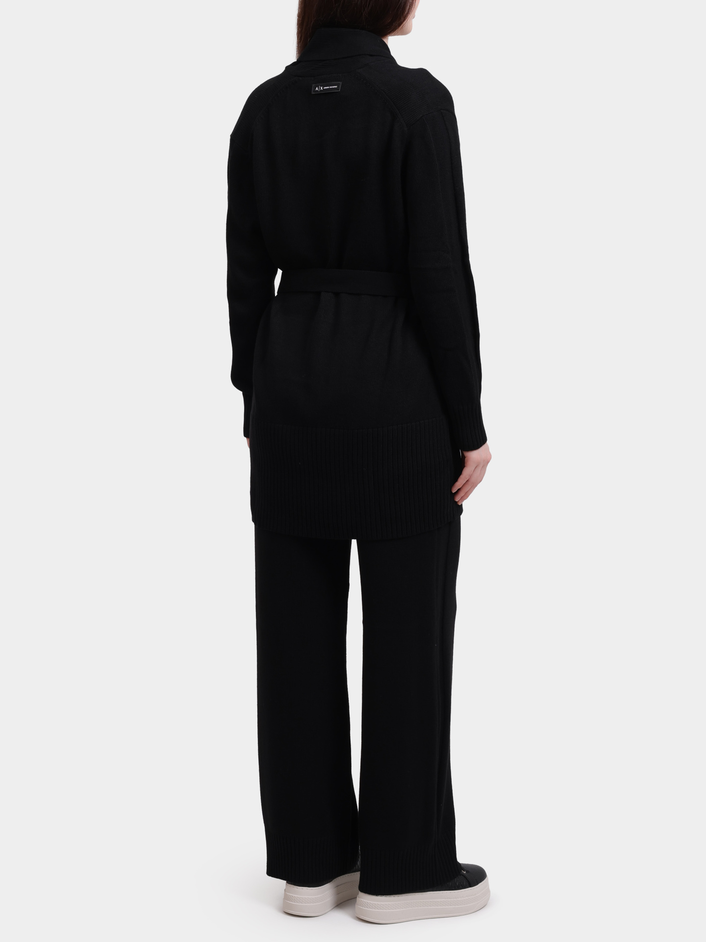 Кардиган Armani Exchange XW000766 AF13774 UC001 черный женский — купить в интернет-магазине Verdistore
