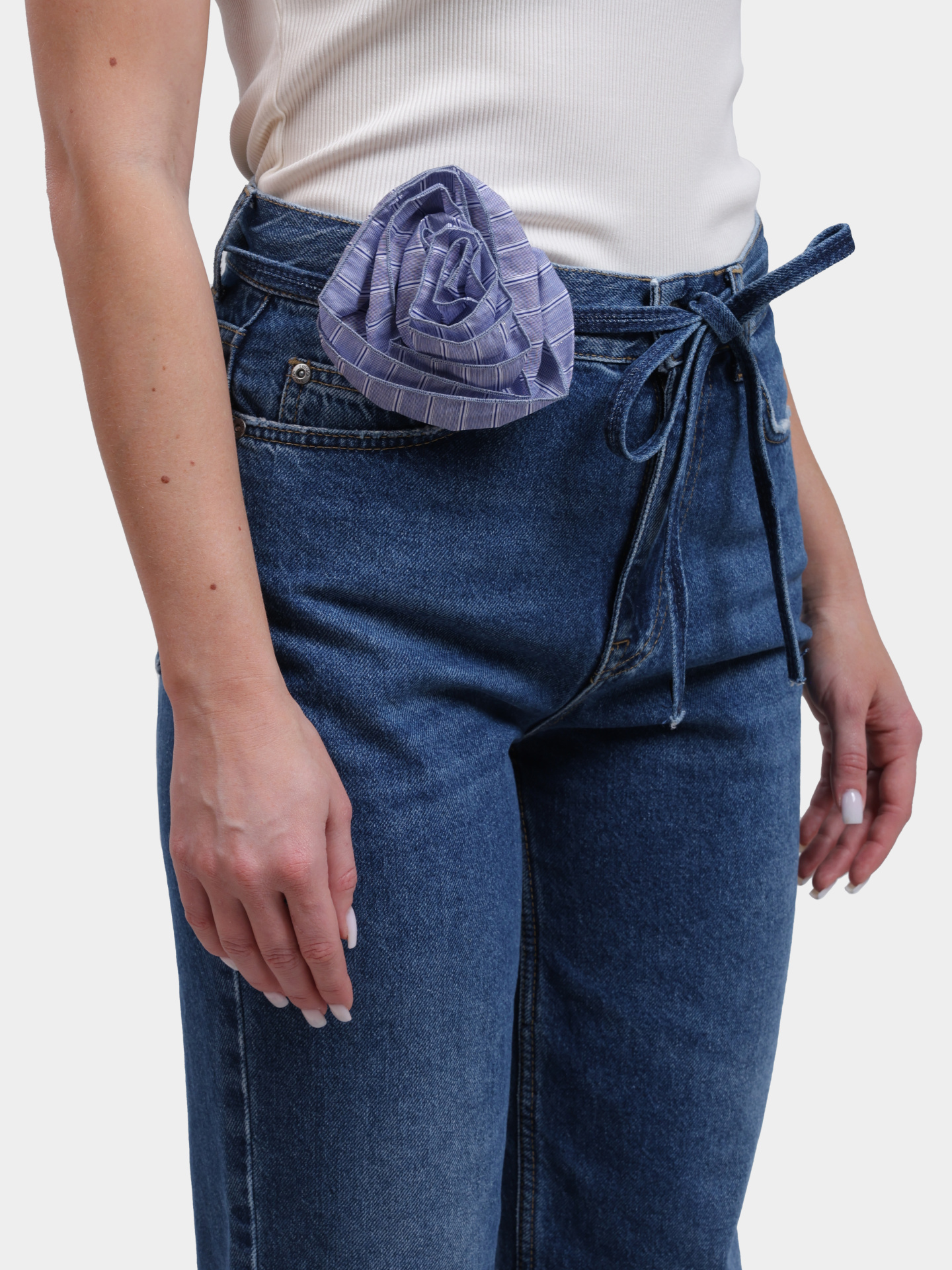 Джинсы Liu-Jo UA6249 D0244 79022 синие женские с поясом — купить в интернет-магазине Verdistore