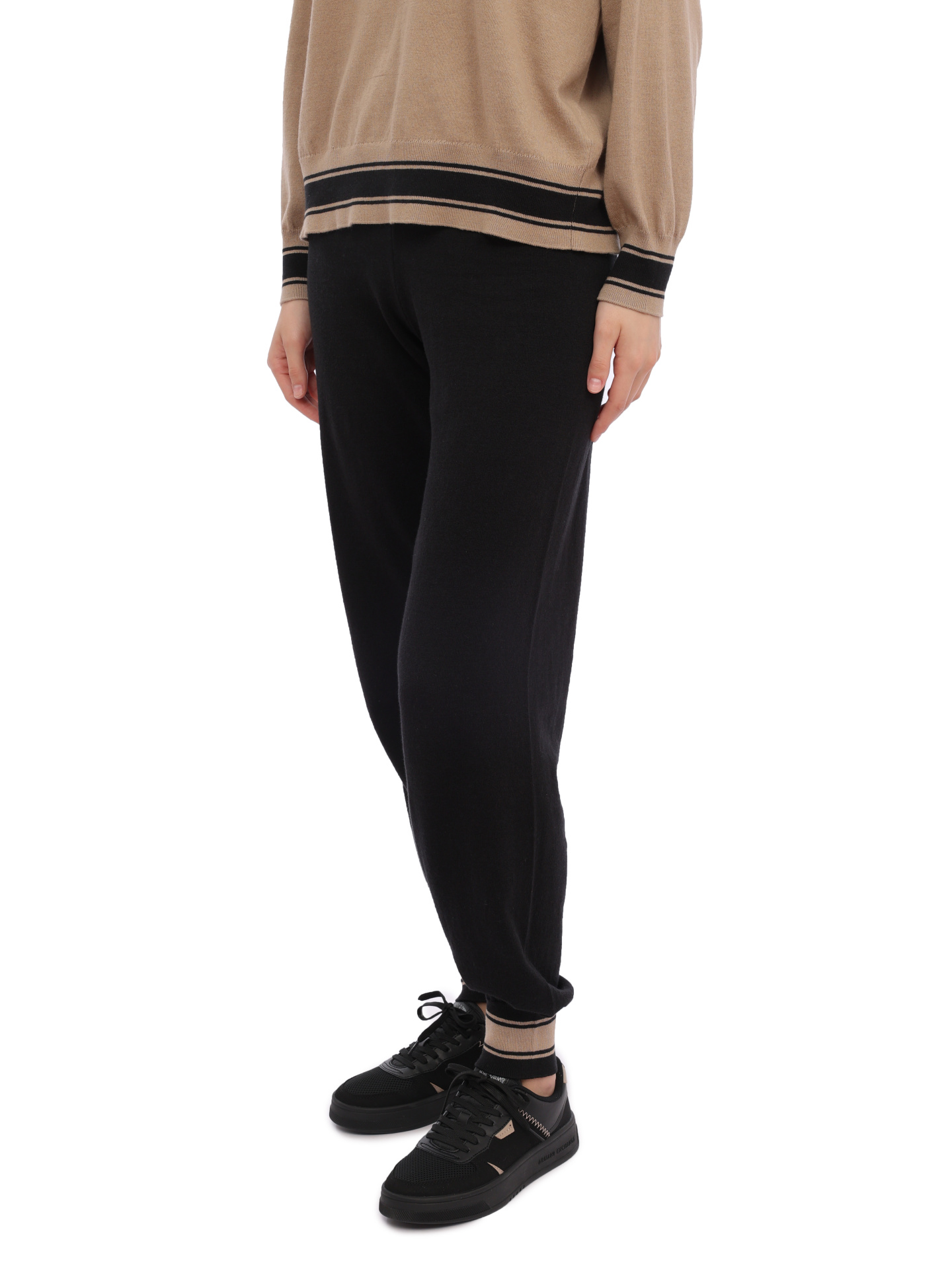 Брюки Armani Exchange 6RYP2K YMX3Z 1200 трикотажные женские с манжетами — купить в интернет-магазине Verdistore