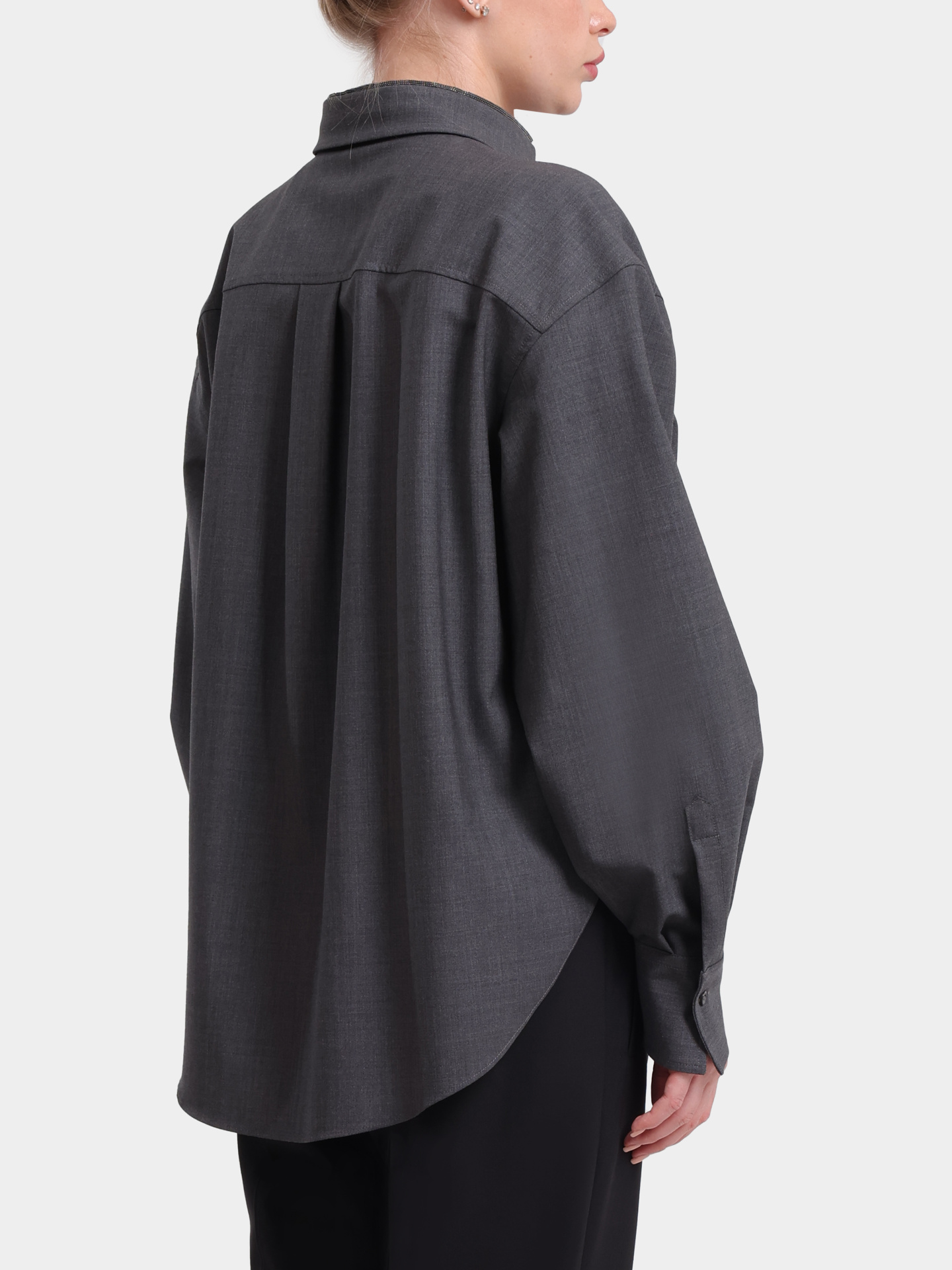 Рубашка Brunello Cucinelli M0W07MK916 C4078 шерстяная женская — купить в интернет-магазине Verdistore