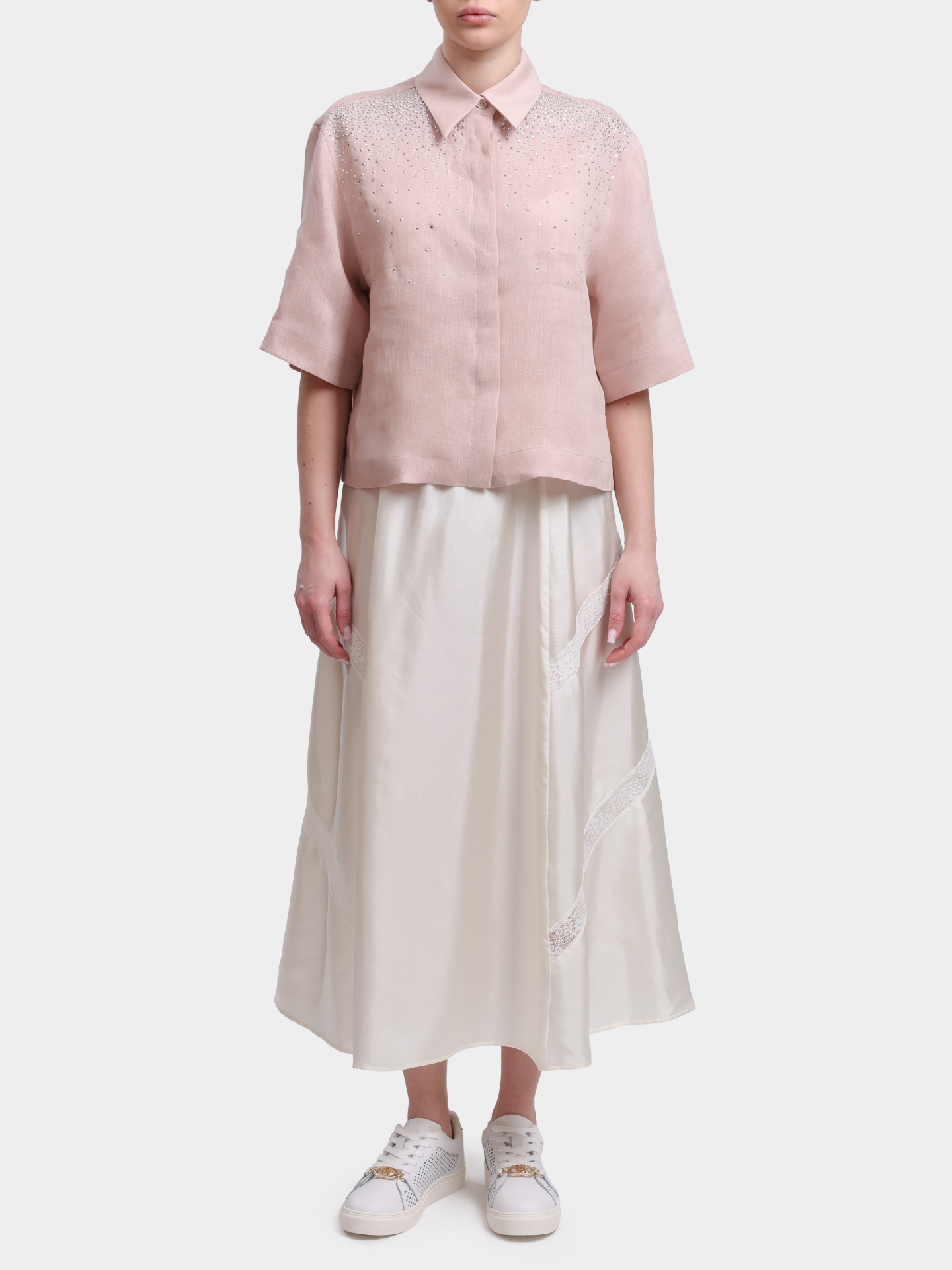 Рубашка MARELLA MLSORIGINE 001 льняная женская — купить в интернет-магазине Verdistore