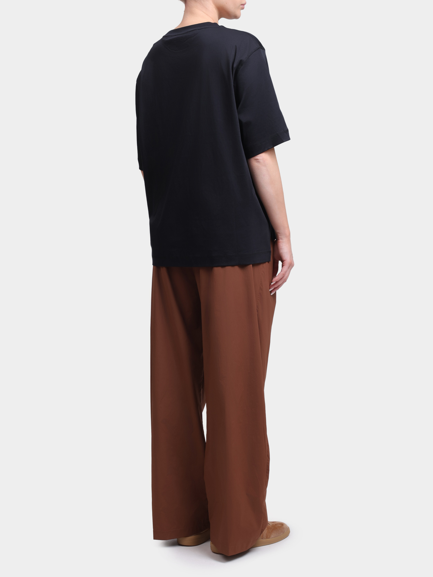 Брюки Herno PT000246D 12431SZ 2240 терракотовые женские на полясе резинке  — купить в интернет-магазине Verdistore