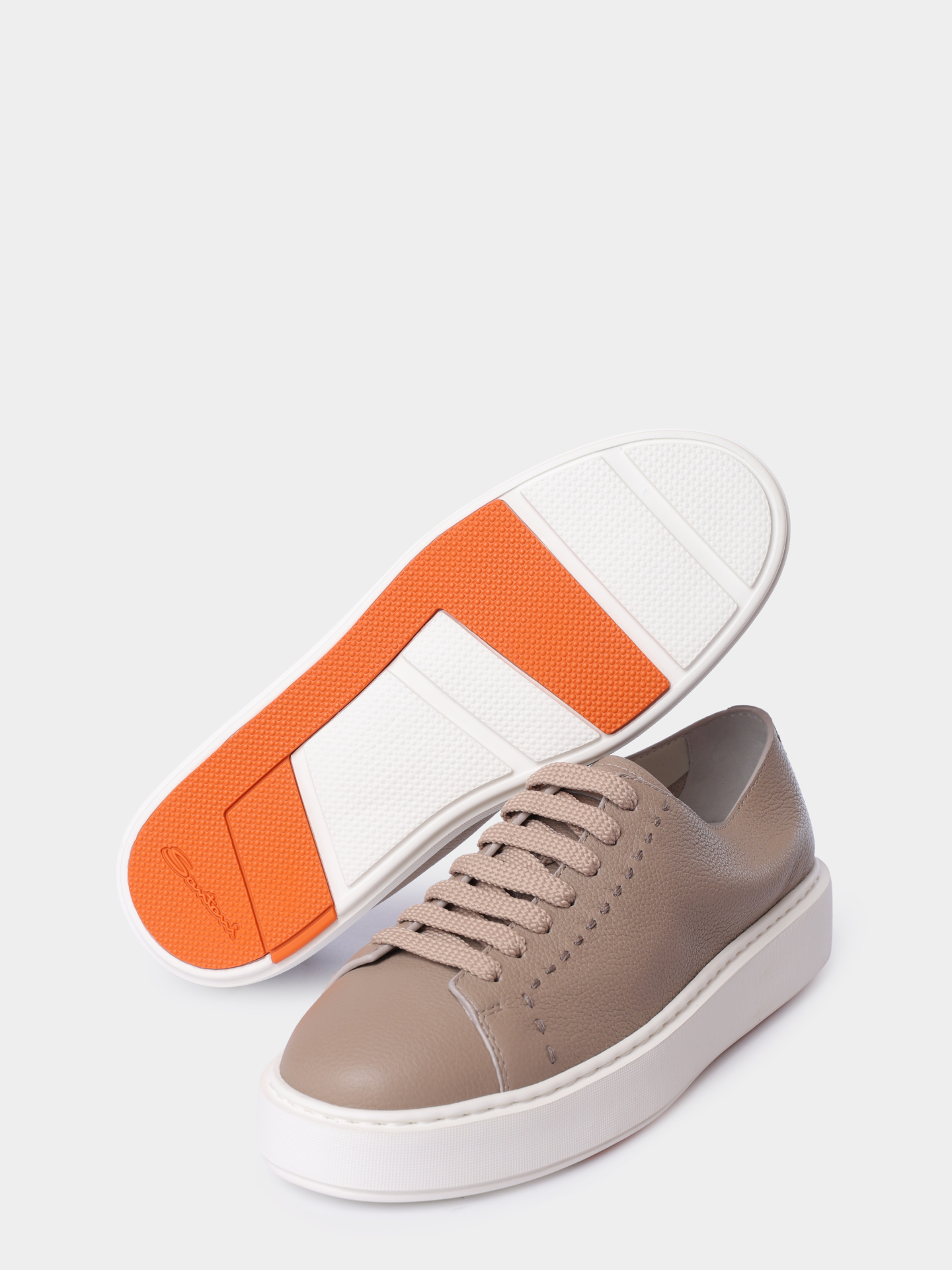 Кеды Santoni WBCG61355BARTDYIE68 кожаные женские — купить в интернет-магазине Verdistore