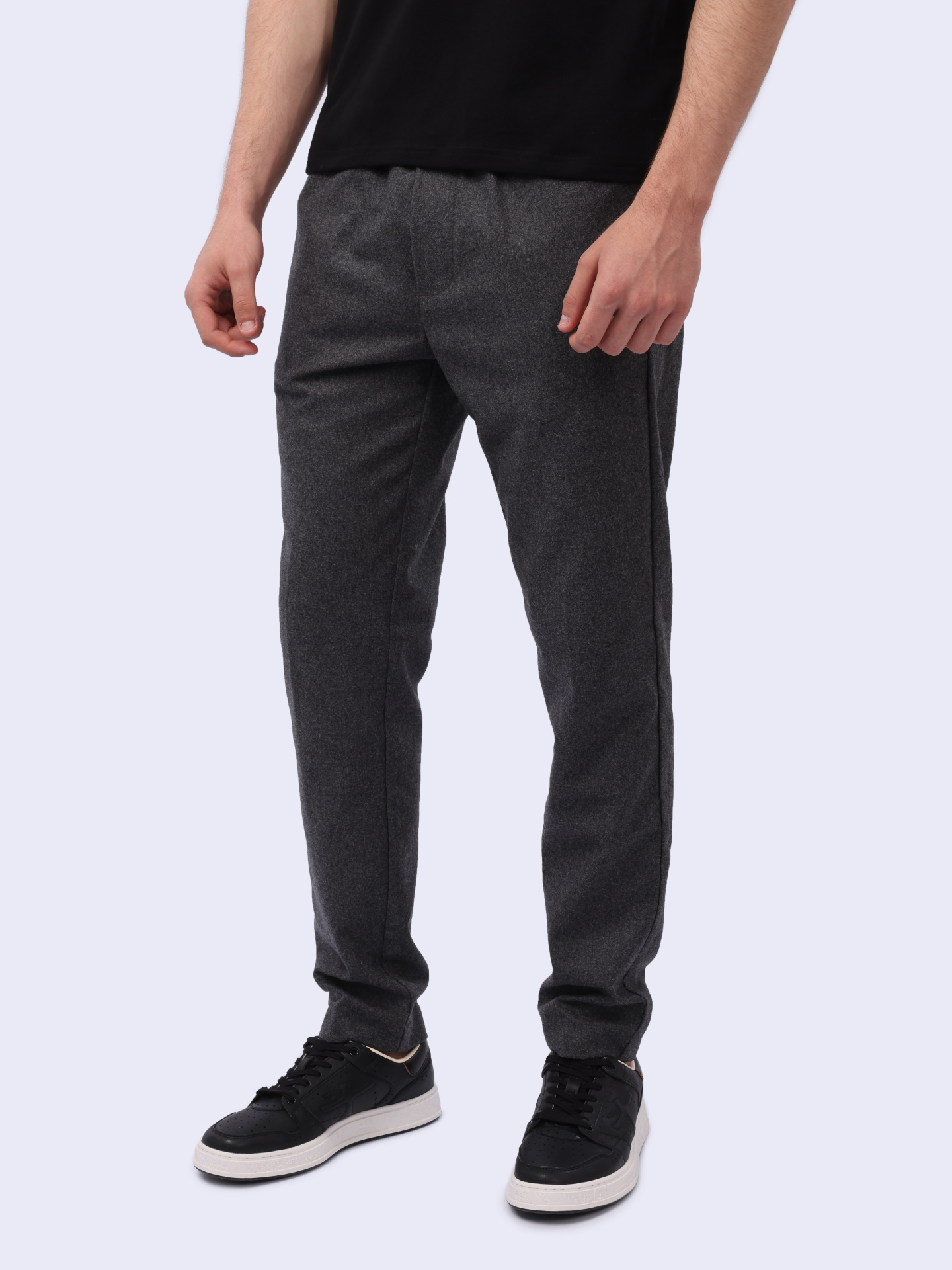 Брюки STEVE серые прямого кроя мужские — купить в интернет-магазине Verdistore