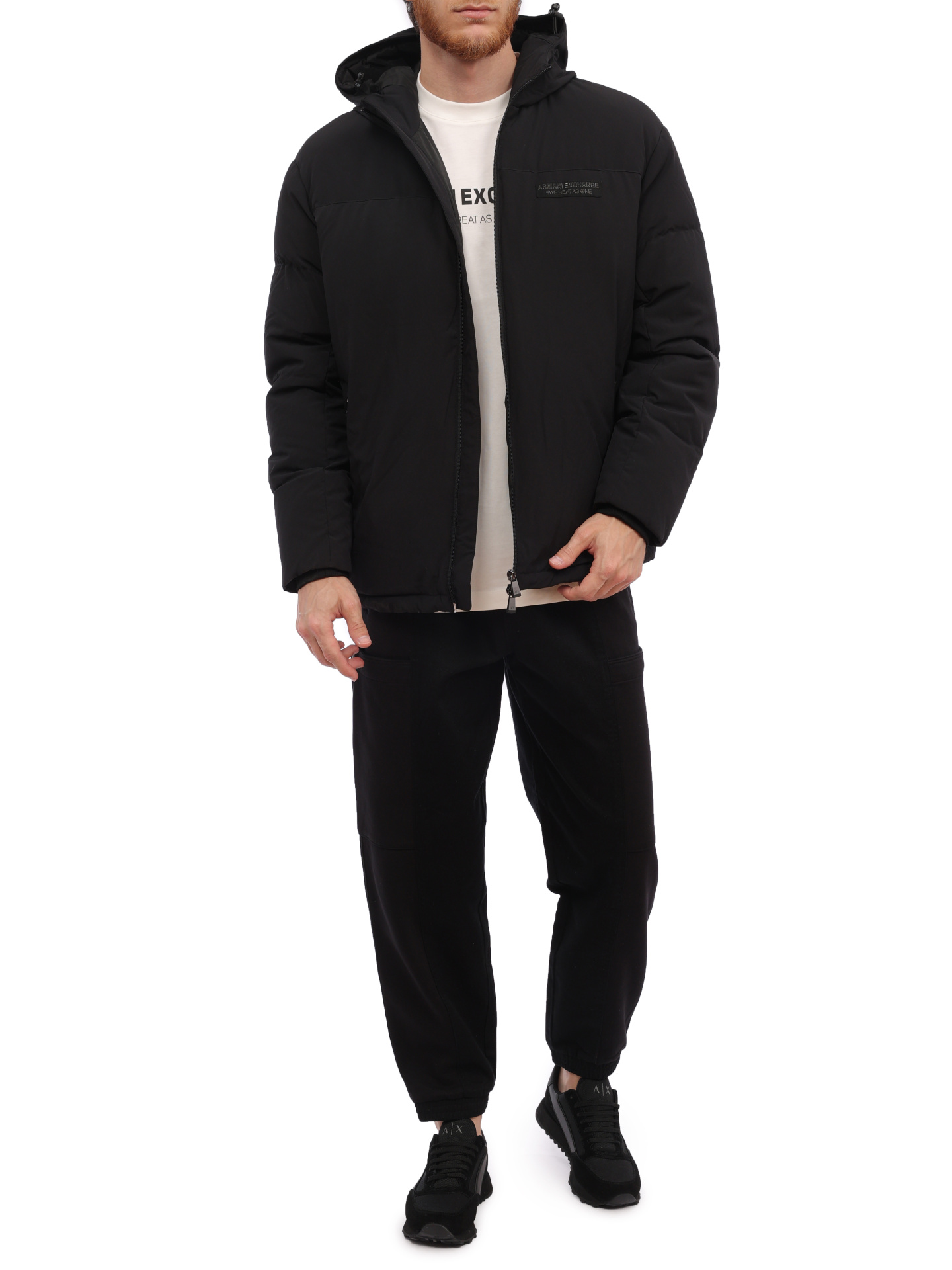 Куртка Armani Exchange 6RZB03 ZNICZ 1200 черная мужская стеганая — купить в интернет-магазине Verdistore