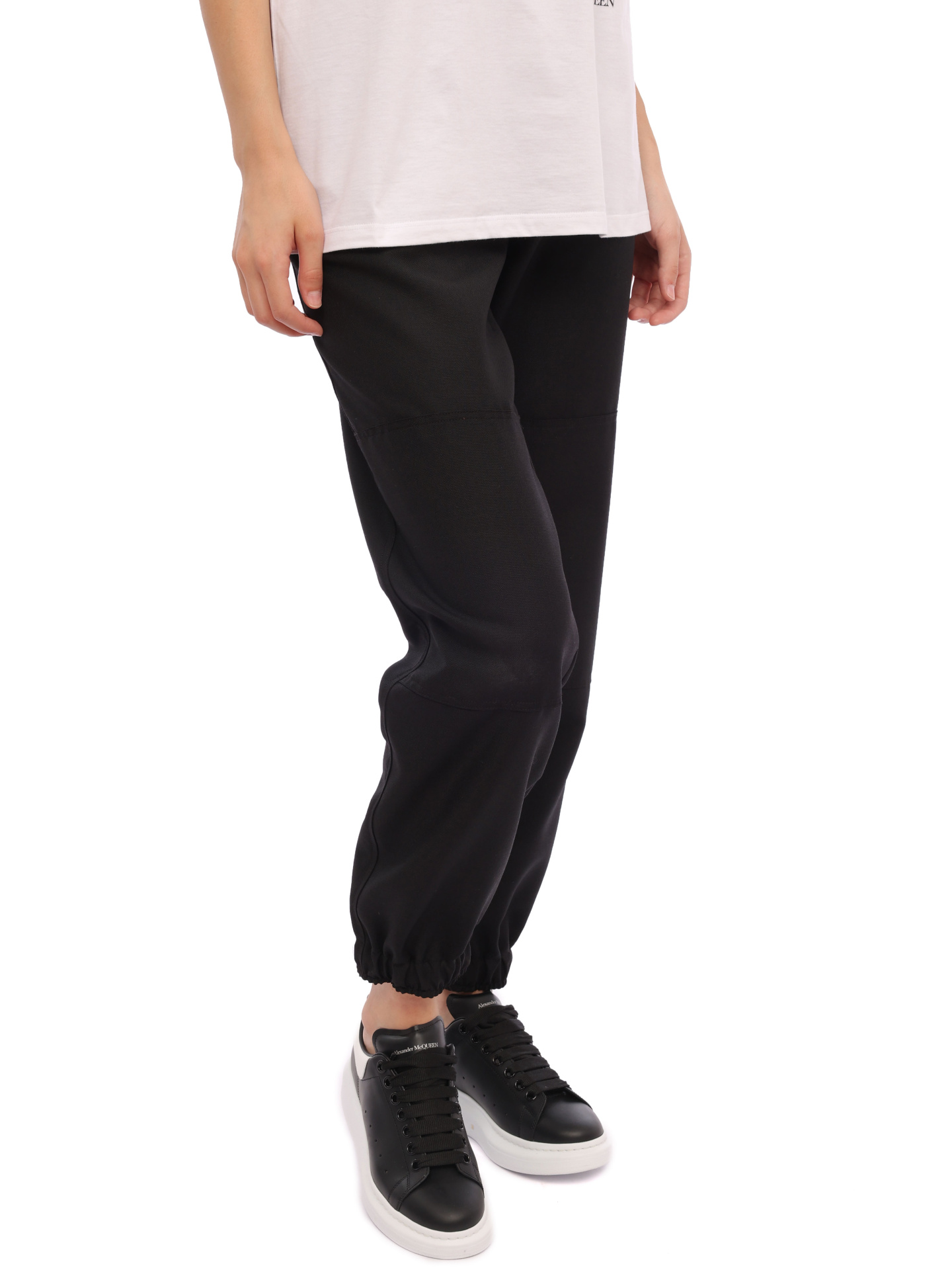 картинка Брюки Alexander McQueen 678056-QSU63 1000 черные женские от магазина Verdistore