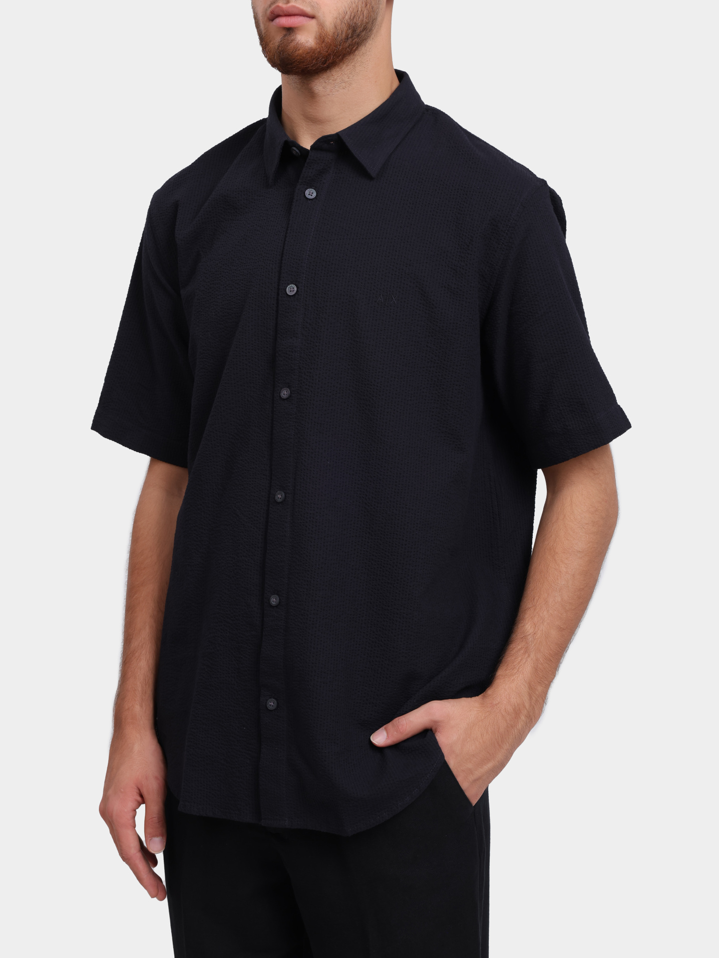 Рубашка Armani Exchange XM001237 AF13141 UB101 хлопковая мужская — купить в интернет-магазине Verdistore