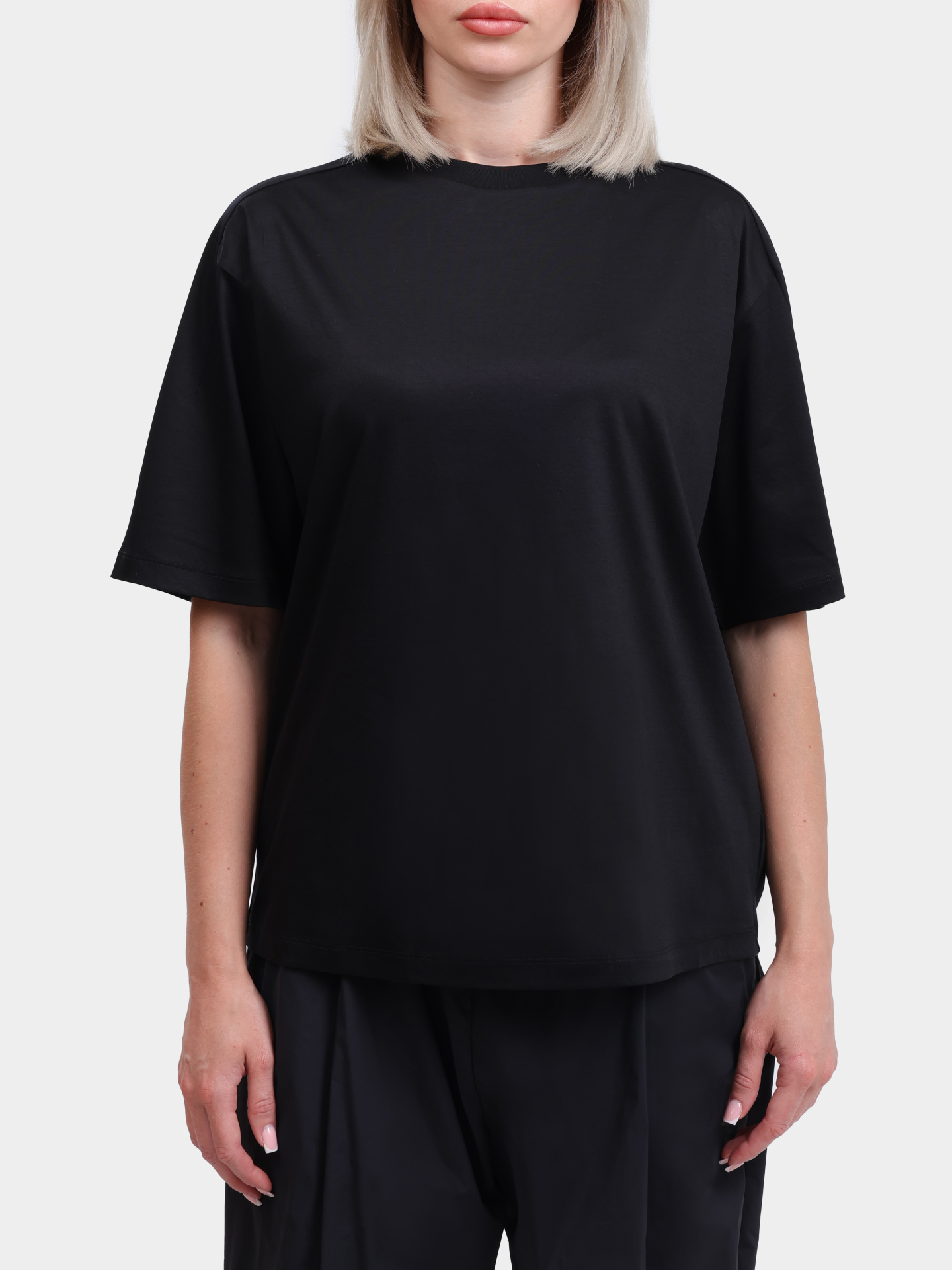 Футболка Herno JG00049DL 52096 9300 хлопковая женская — купить в интернет-магазине Verdistore