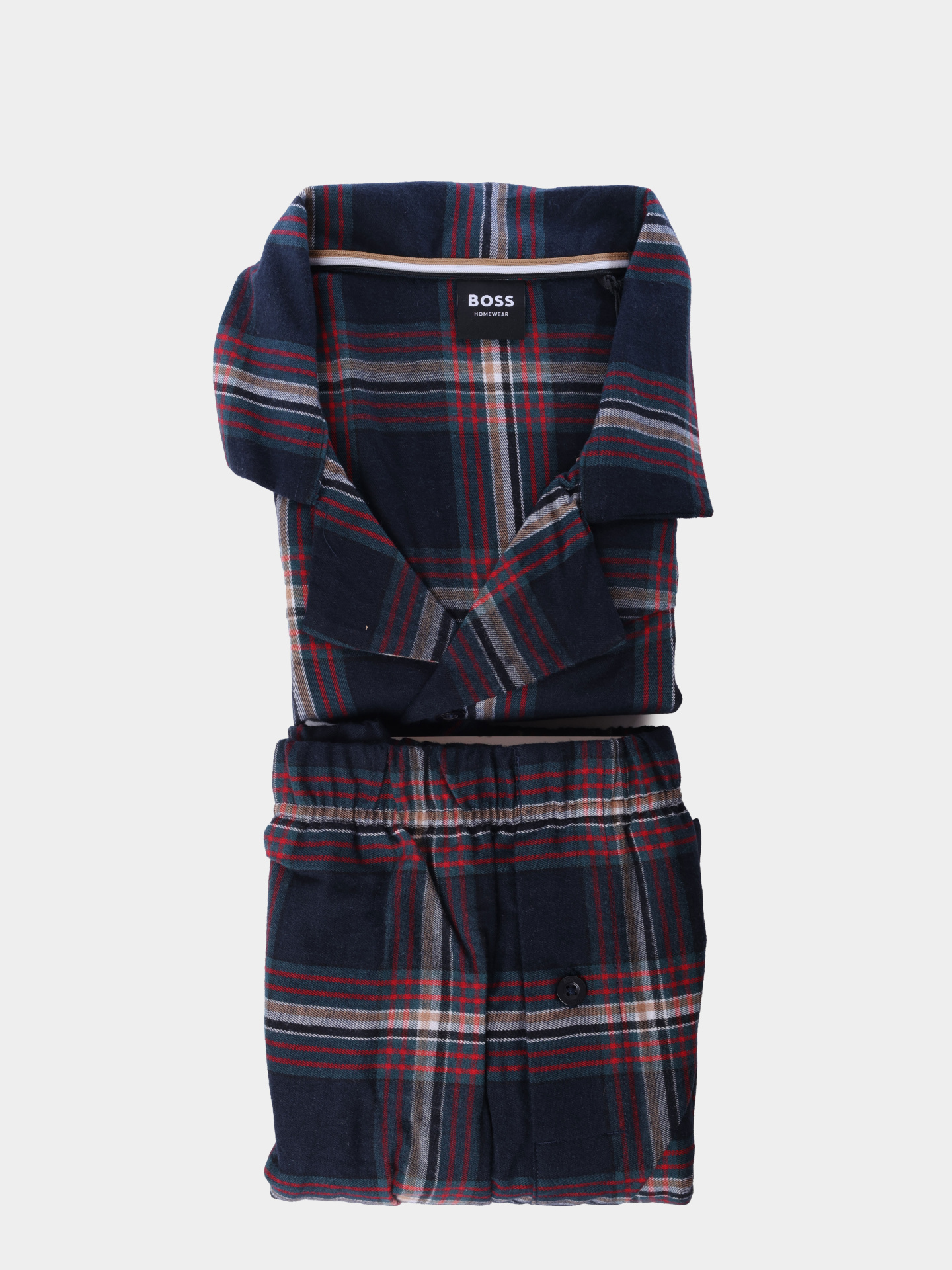 Пижама Boss 50550756 460 клетчатая мужская — купить в интернет-магазине Verdistore