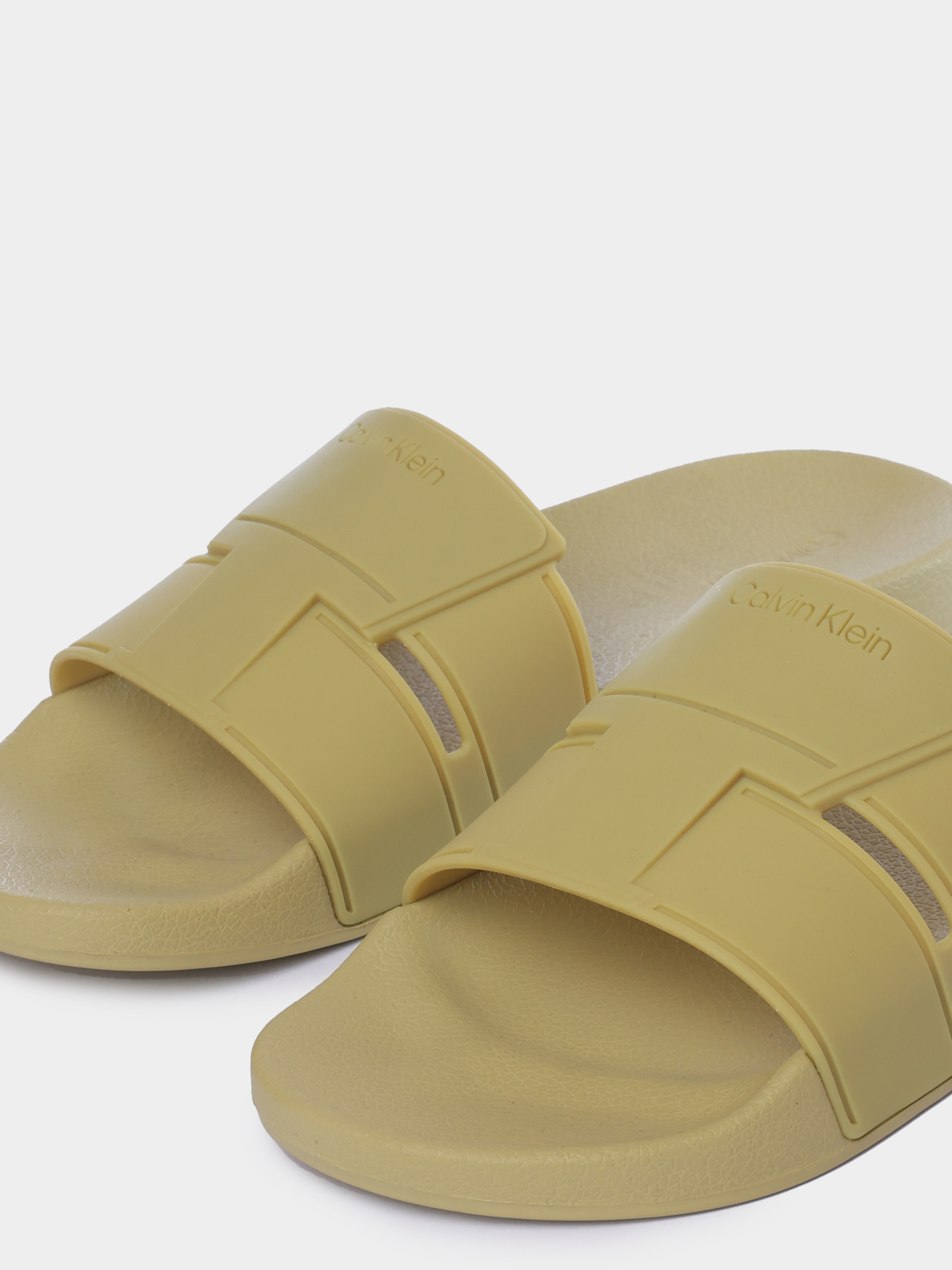 Шлепанцы Calvin Klein HM0HM01752 M1E желтые мужские — купить в интернет-магазине Verdistore
