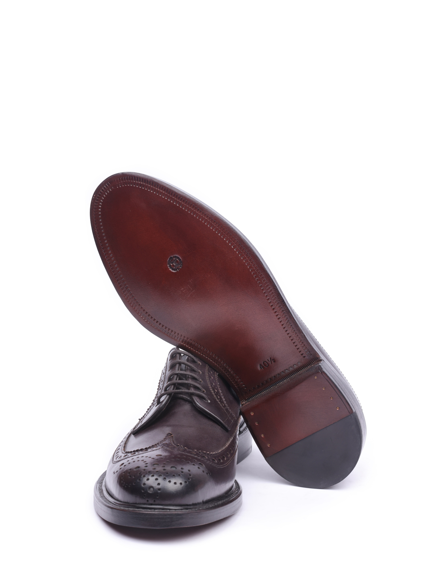 Туфли темно-коричневые из гладкой матовой кожи — купить в интернет-магазине Verdistore