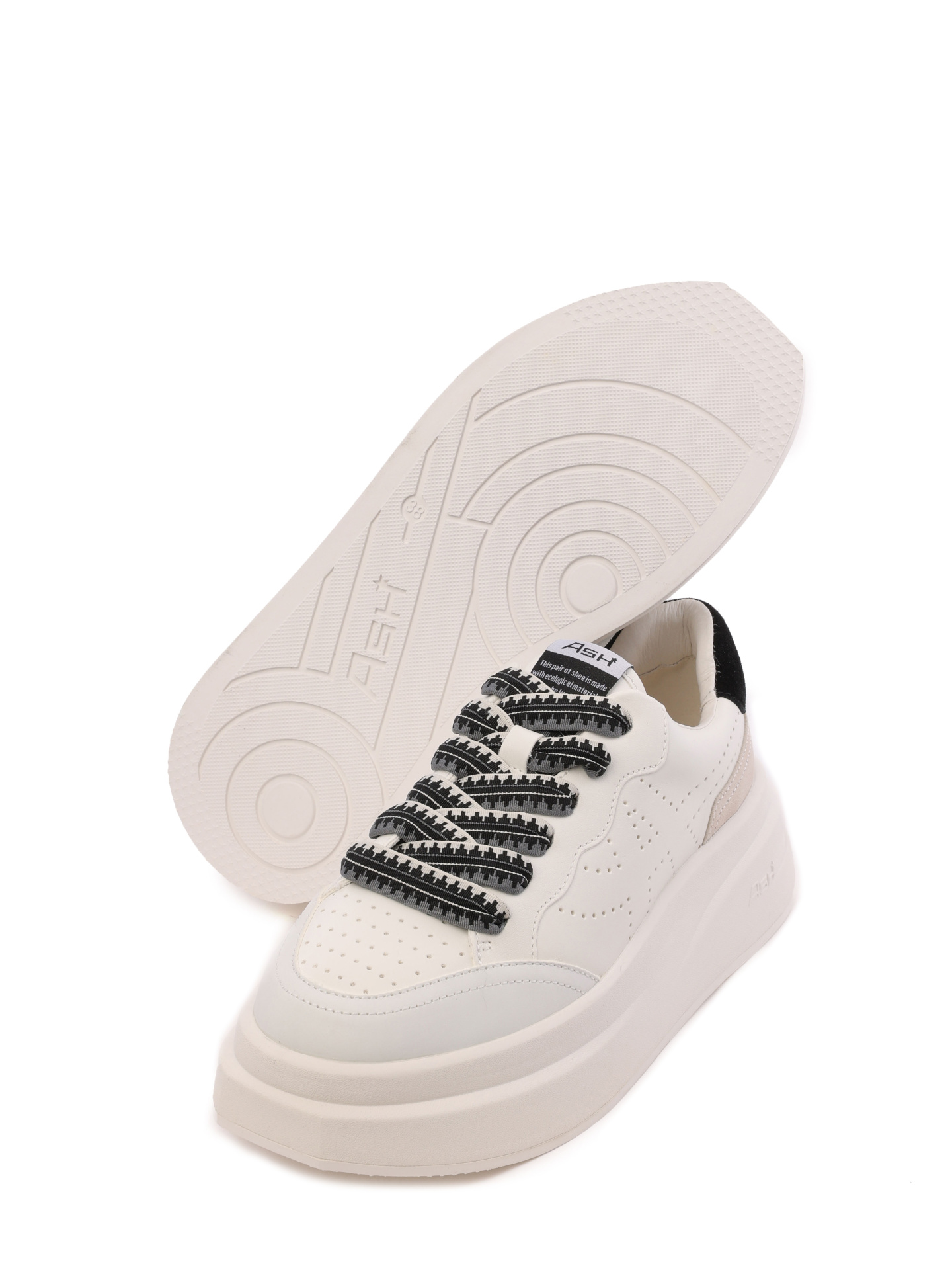 Кеды ASH 9AH.AH130626.K комбинированные женские на толстой подошве — купить в интернет-магазине Verdistore