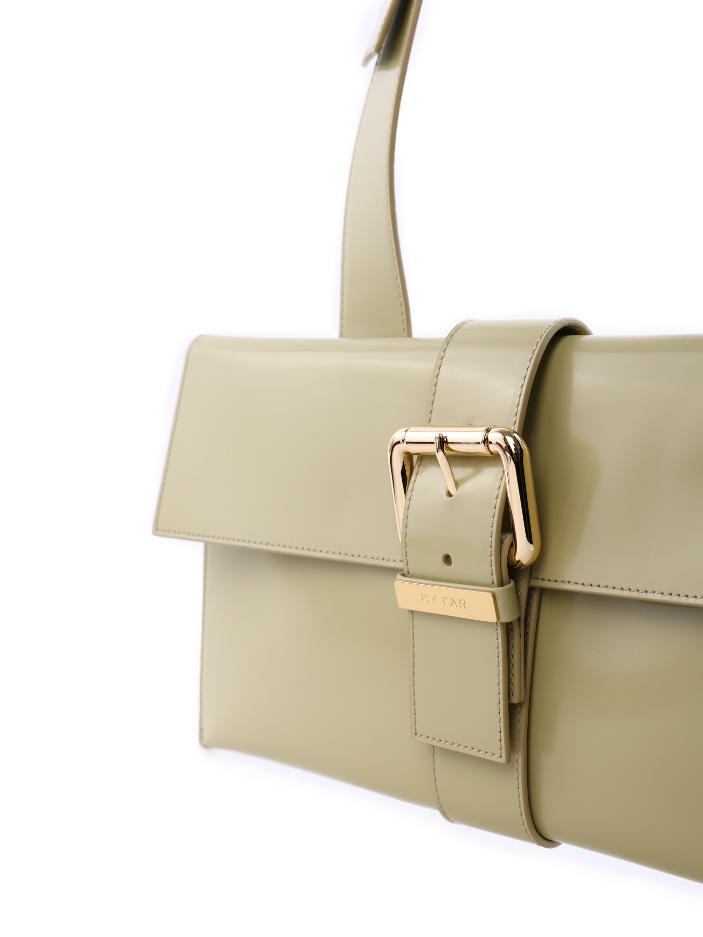 Сумка By Far 22SSCROSOLVWMED оливковая женская из кожи — купить в интернет-магазине Verdistore