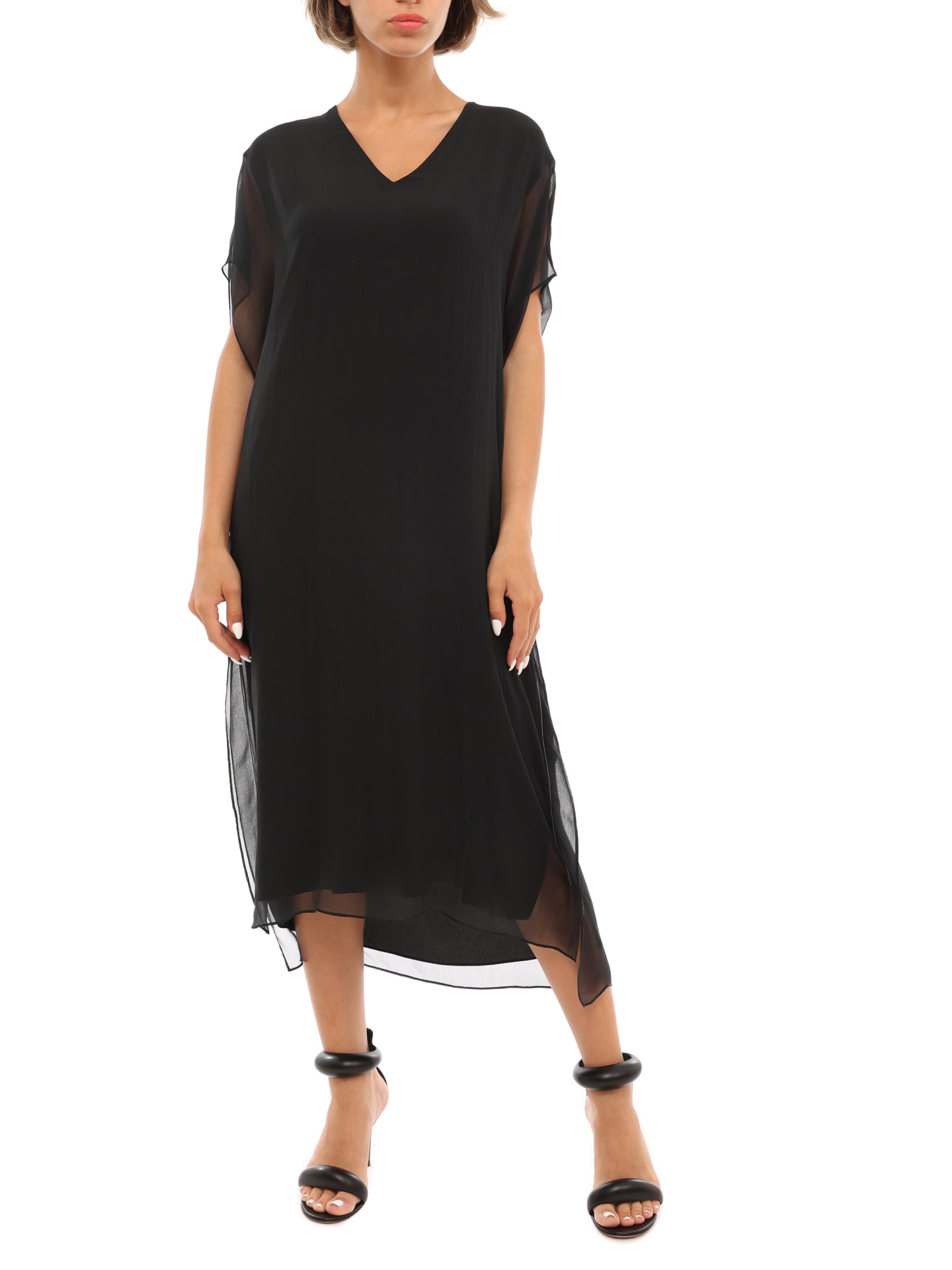 Платье Brunello Cucinelli MA928AF571 C2355 черное женское — купить в интернет-магазине Verdistore