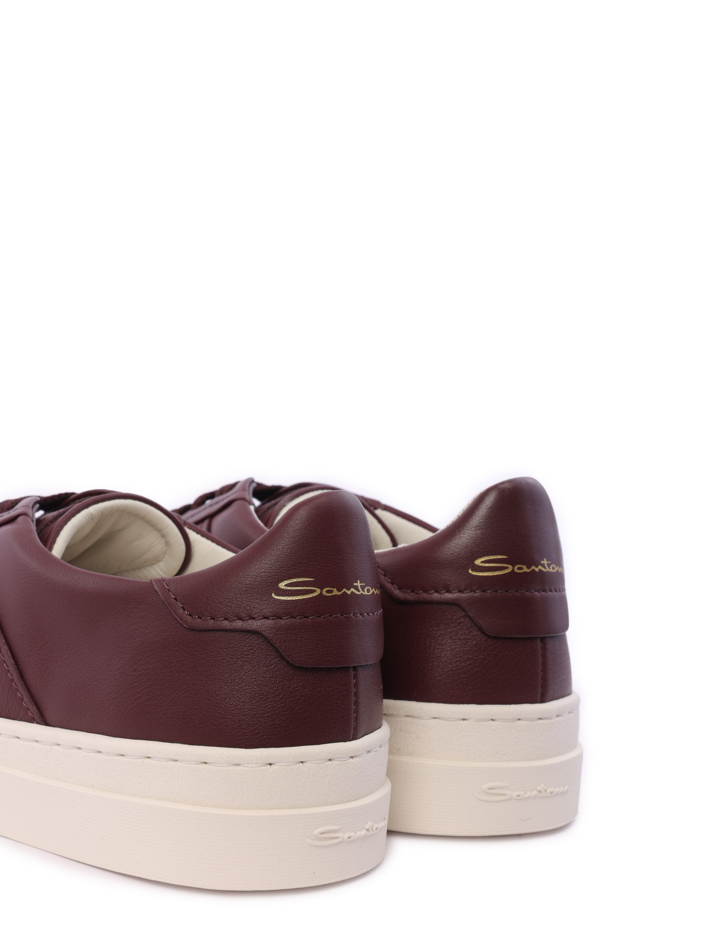 Кеды бордовые кожаные на белой подошве — купить в интернет-магазине Verdistore