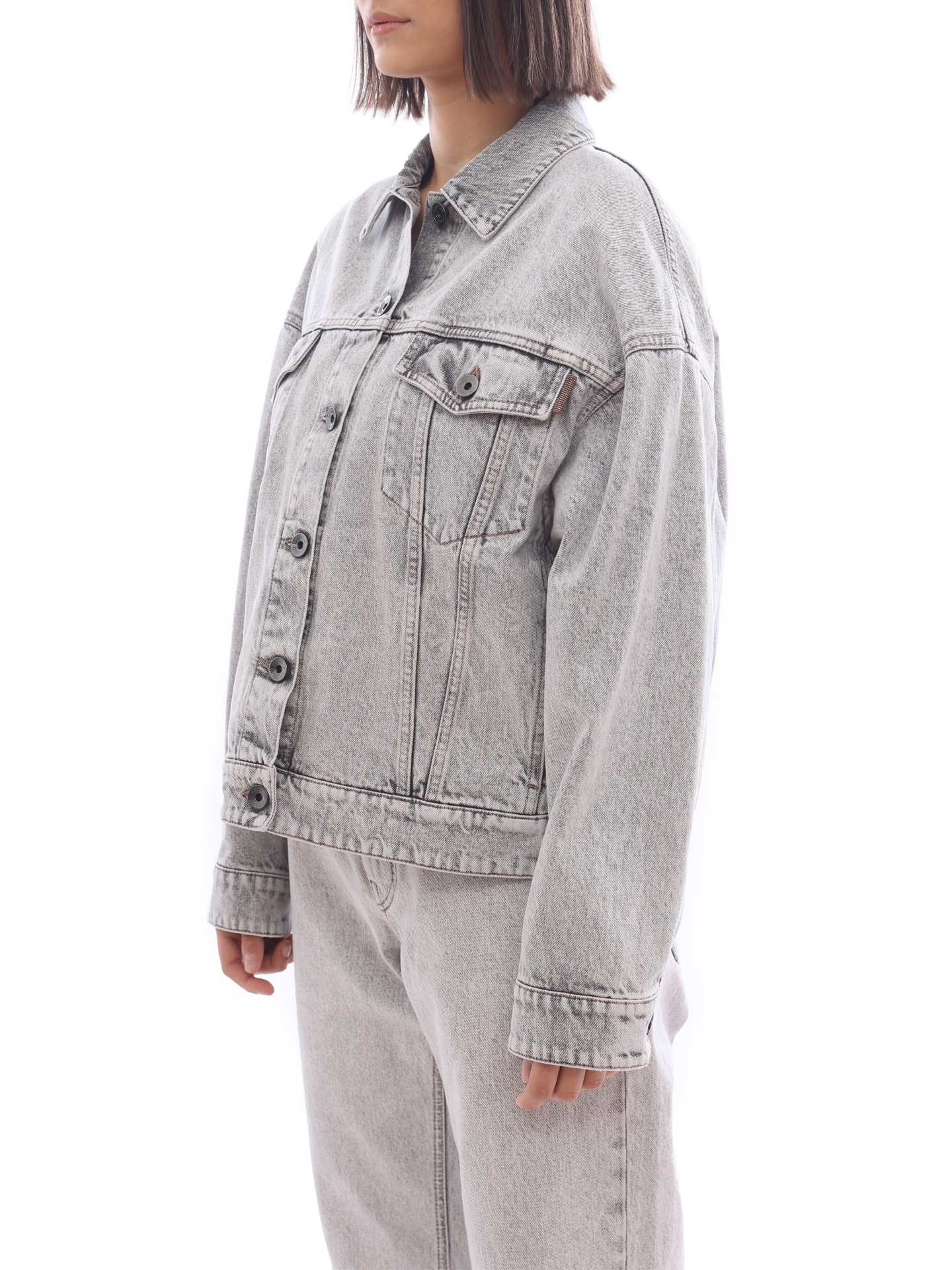 Куртка Brunello Cucinelli MA0952984 C7819 джинсовая женская — купить в интернет-магазине Verdistore