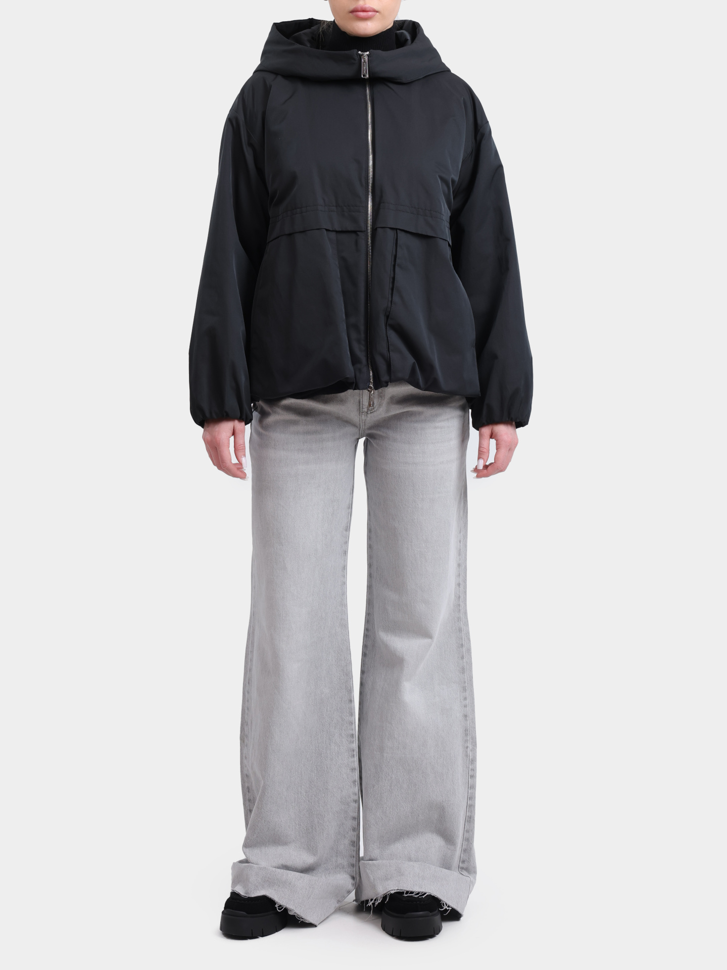 Ветровка Marella SETTIMO 003 черная женская с капюшоном — купить в интернет-магазине Verdistore