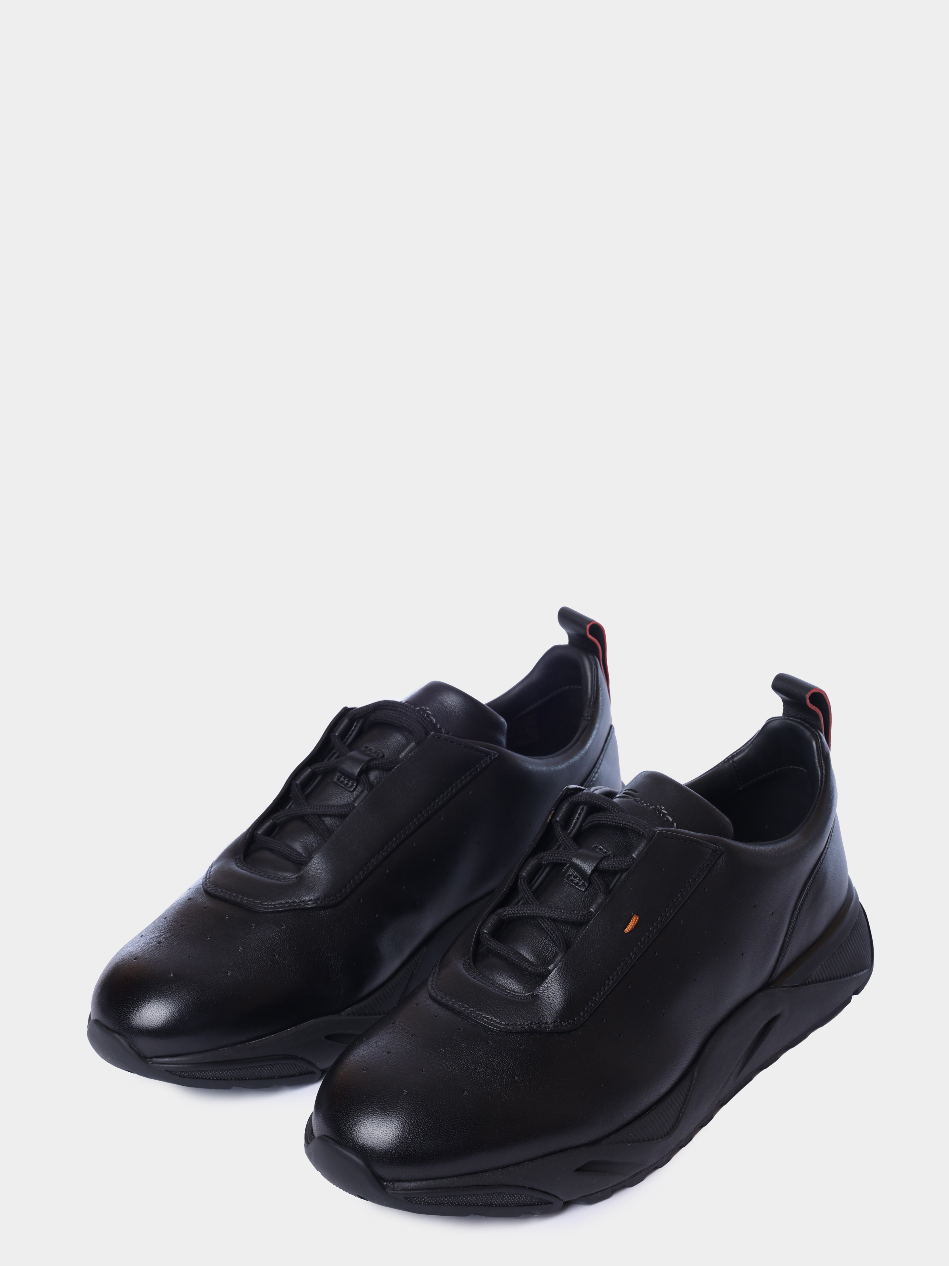 Кроссовки Santoni MBIG22027NERTESMN01 кожаные мужские — купить в интернет-магазине Verdistore