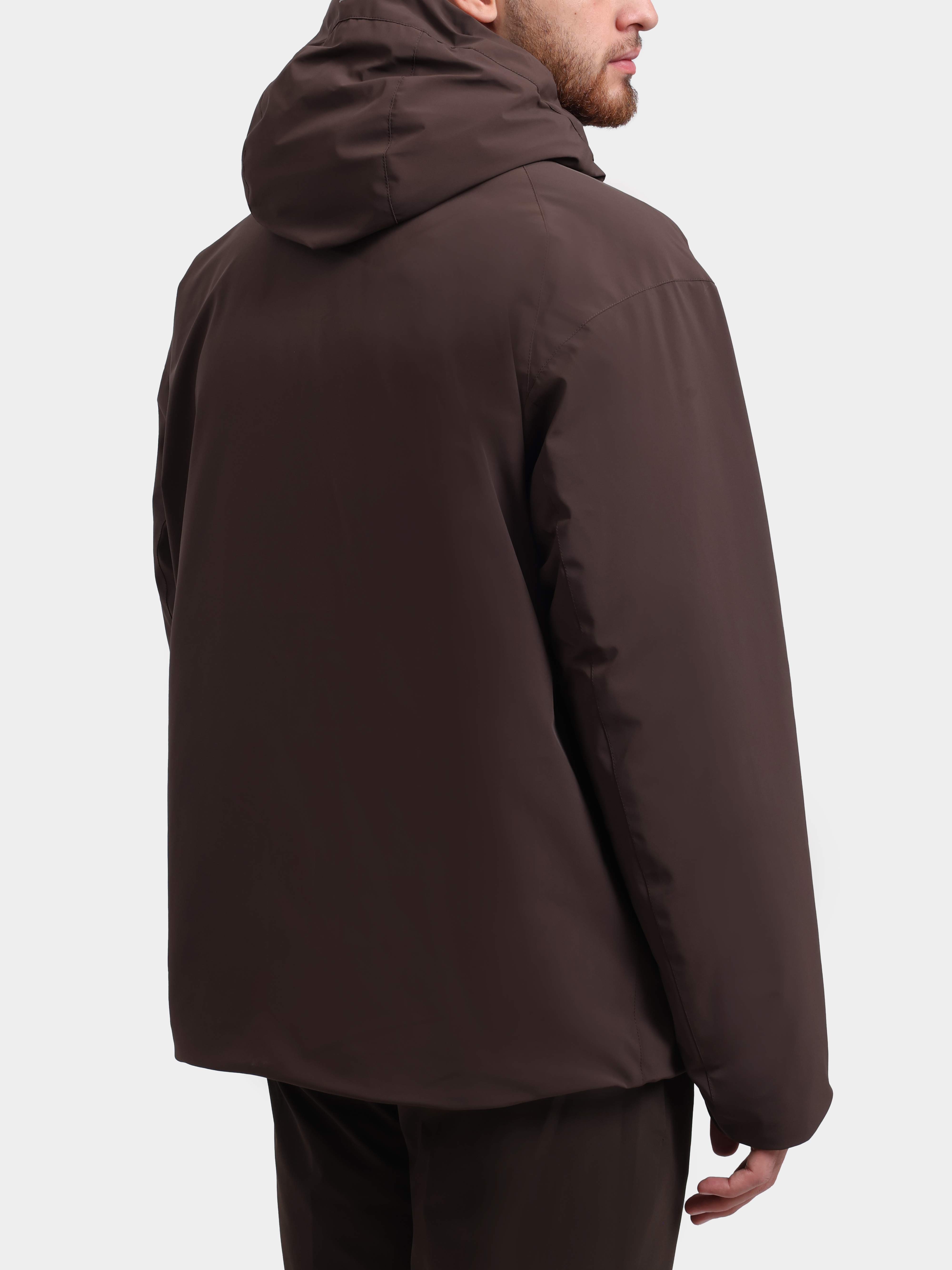 Куртка Herno PI001361U 12590SZ 8815 темно-коричневая мужская прямого кроя  — купить в интернет-магазине Verdistore