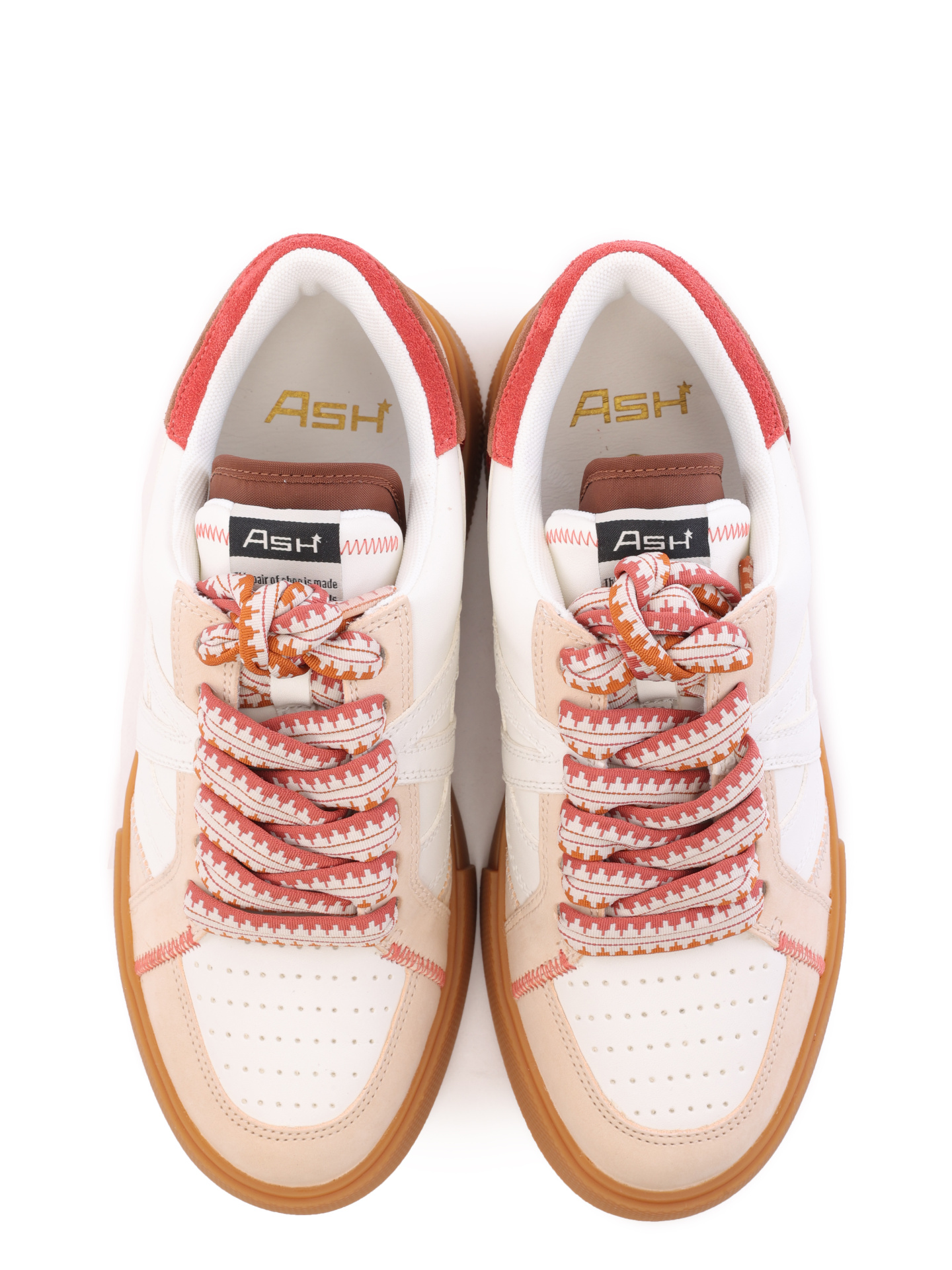 Кеды ASH 9AH.AH130614.T комбинированные женские с контрастными вставками — купить в интернет-магазине Verdistore