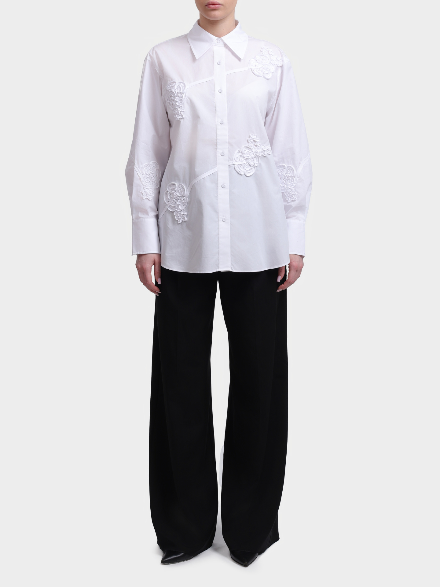 Брюки Marella MLLCOMO 003 женские черные прямог кроя — купить в интернет-магазине Verdistore