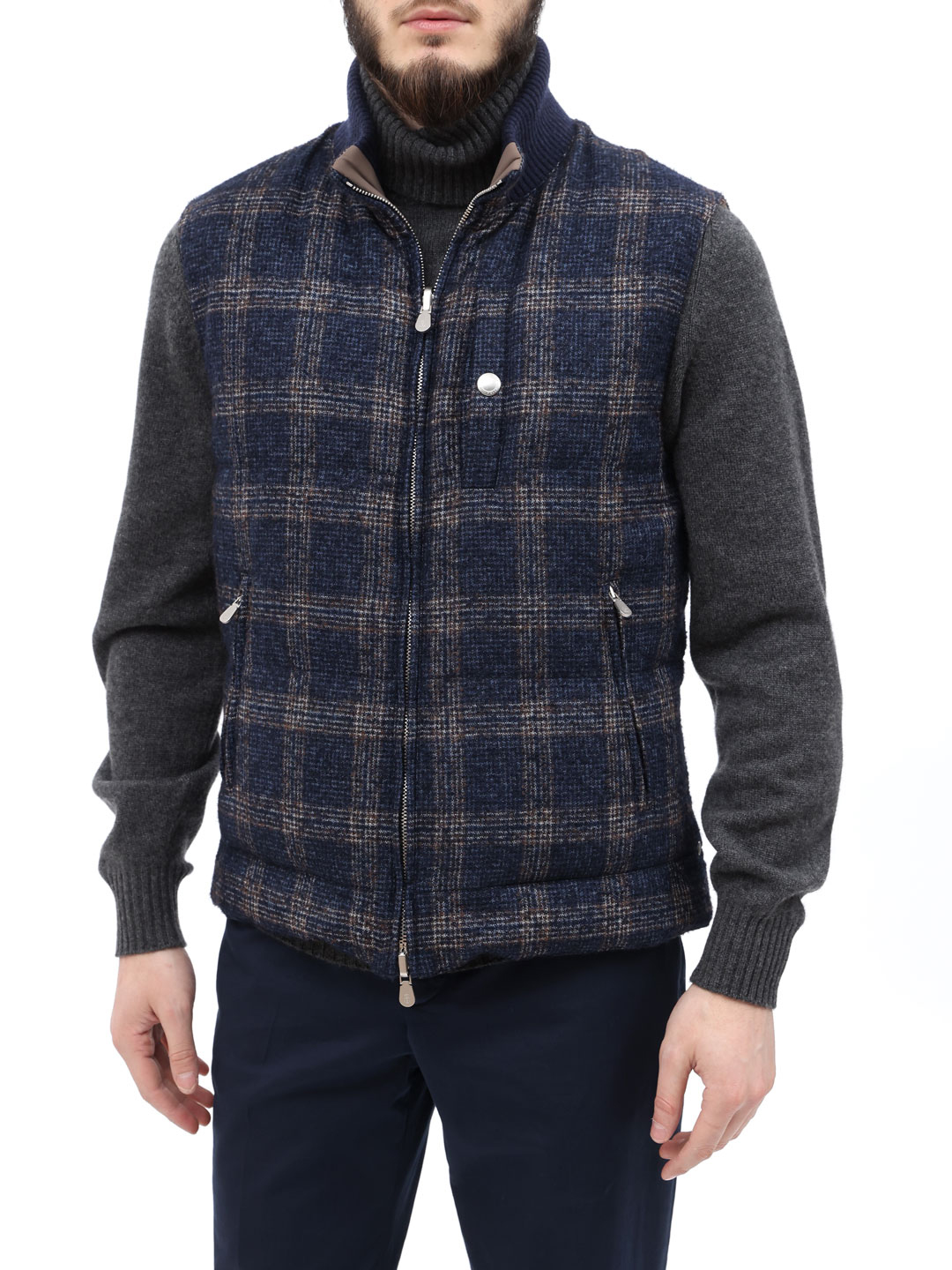 Жилет Brunello Cucinelli ML4251384 двусторонний мужской — купить в интернет-магазине Verdistore