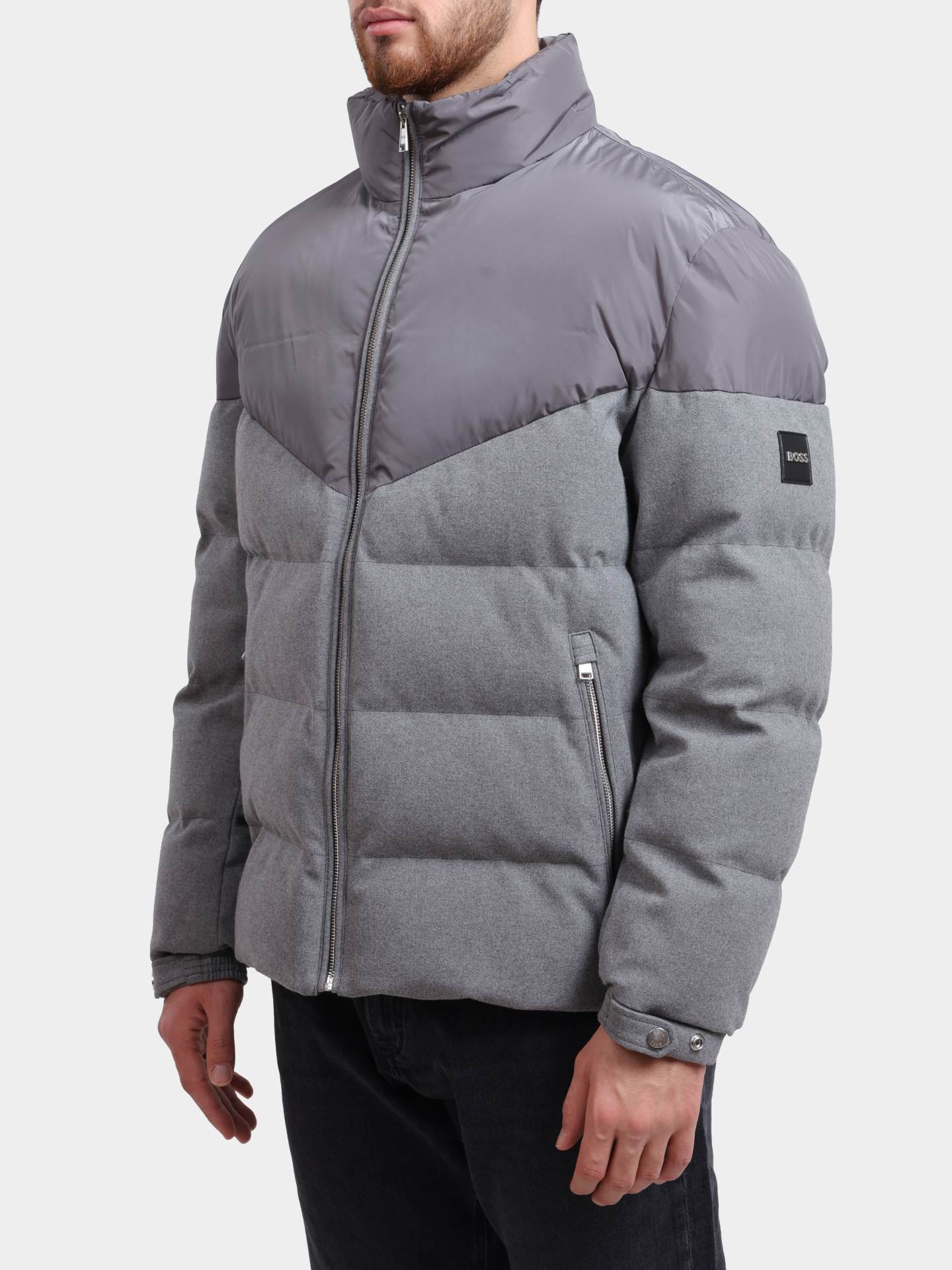 Куртка Boss 50548810 030 серая мужская — купить в интернет-магазине Verdistore