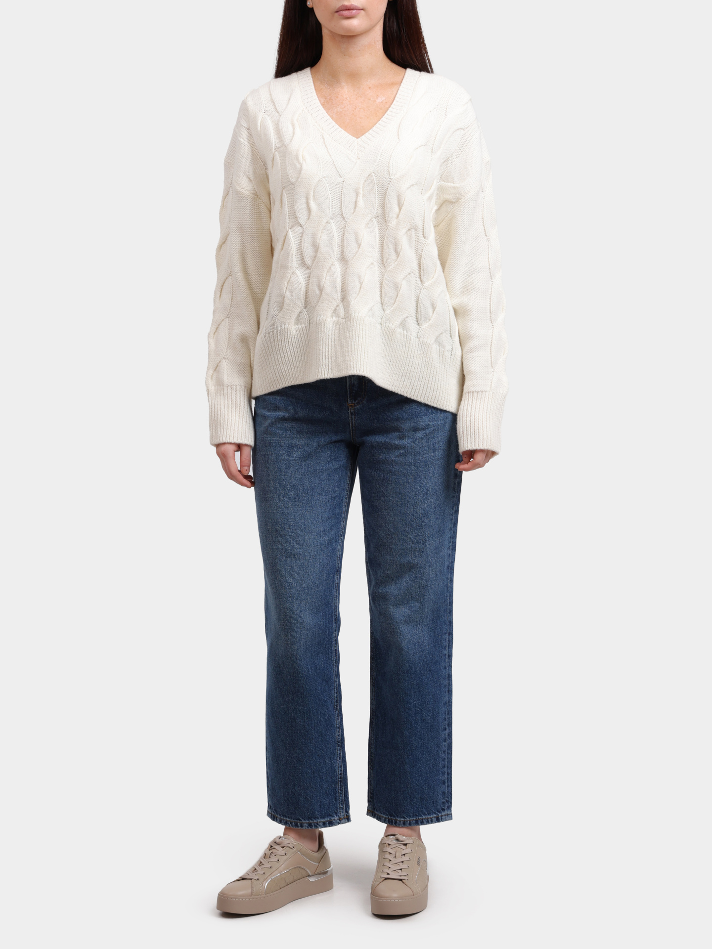 Свитер Liu-Jo CF5406 MA75Q X0256 белый женский — купить в интернет-магазине Verdistore