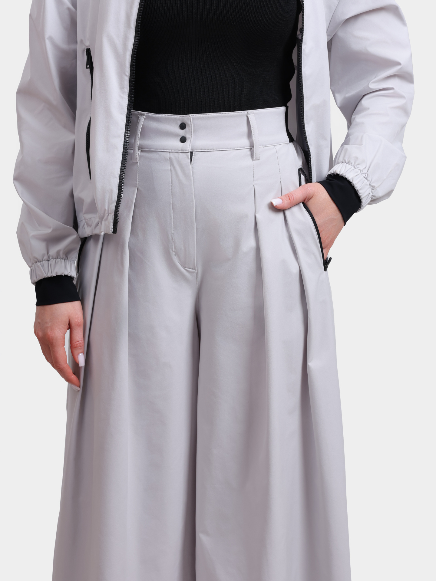 Брюки Herno PT000110D 12503Z 1250 серые женские  — купить в интернет-магазине Verdistore