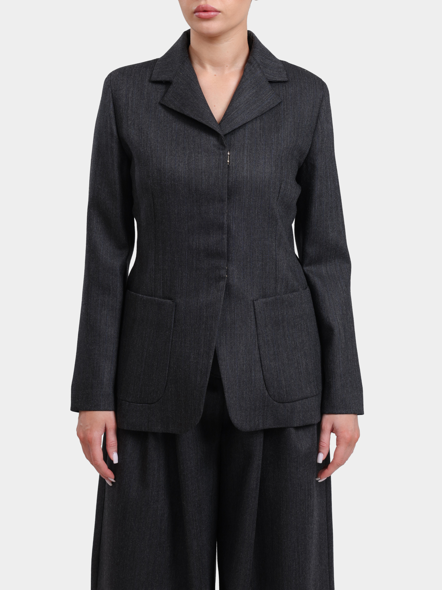 Жакет Marella GLAUCO 004 серый женский с накладными карманами — купить в интернет-магазине Verdistore