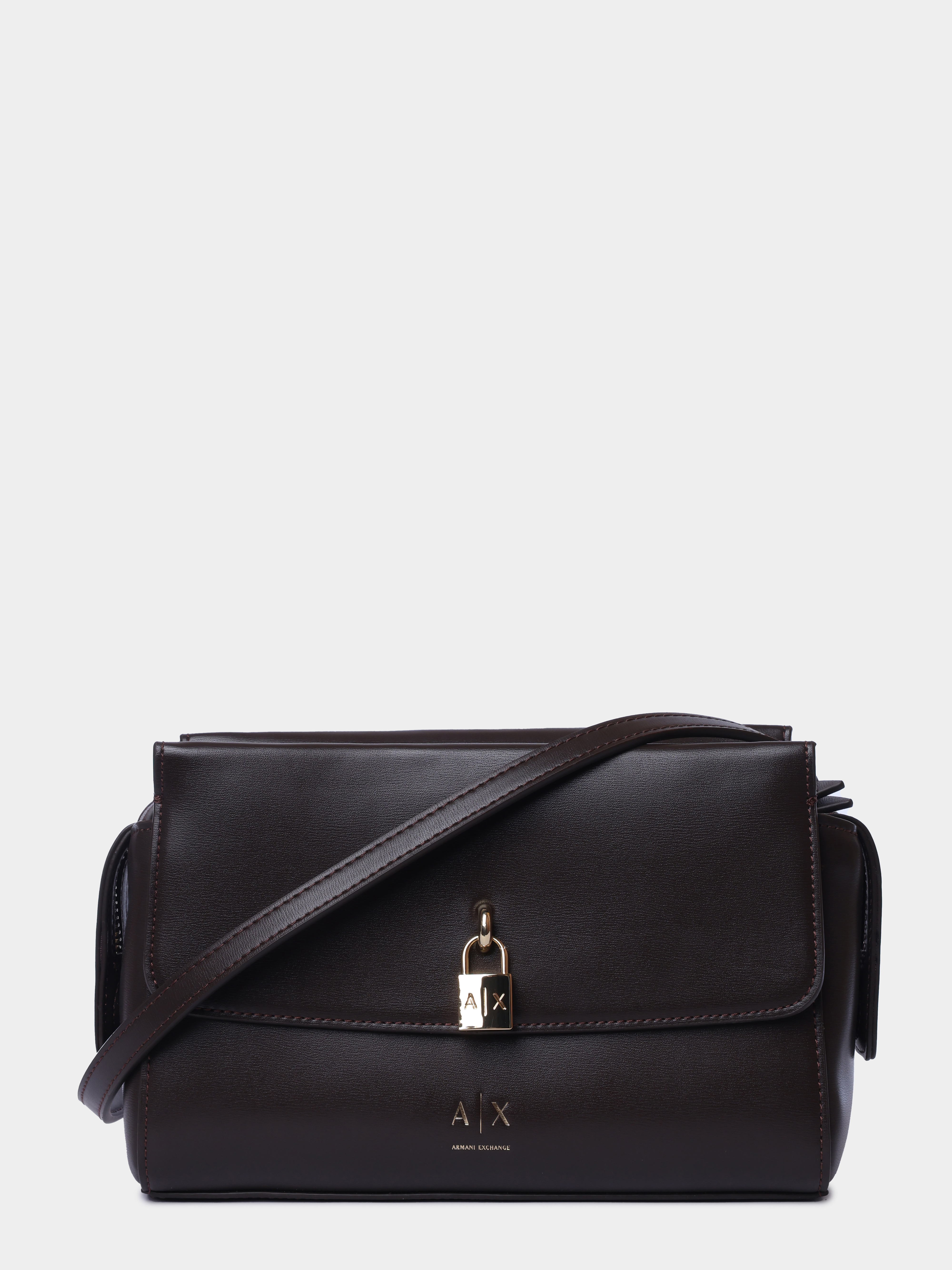 Сумка Armani Exchange XW003056 AF28605 U6032 темно-коричневая женская — купить в интернет-магазине Verdistore