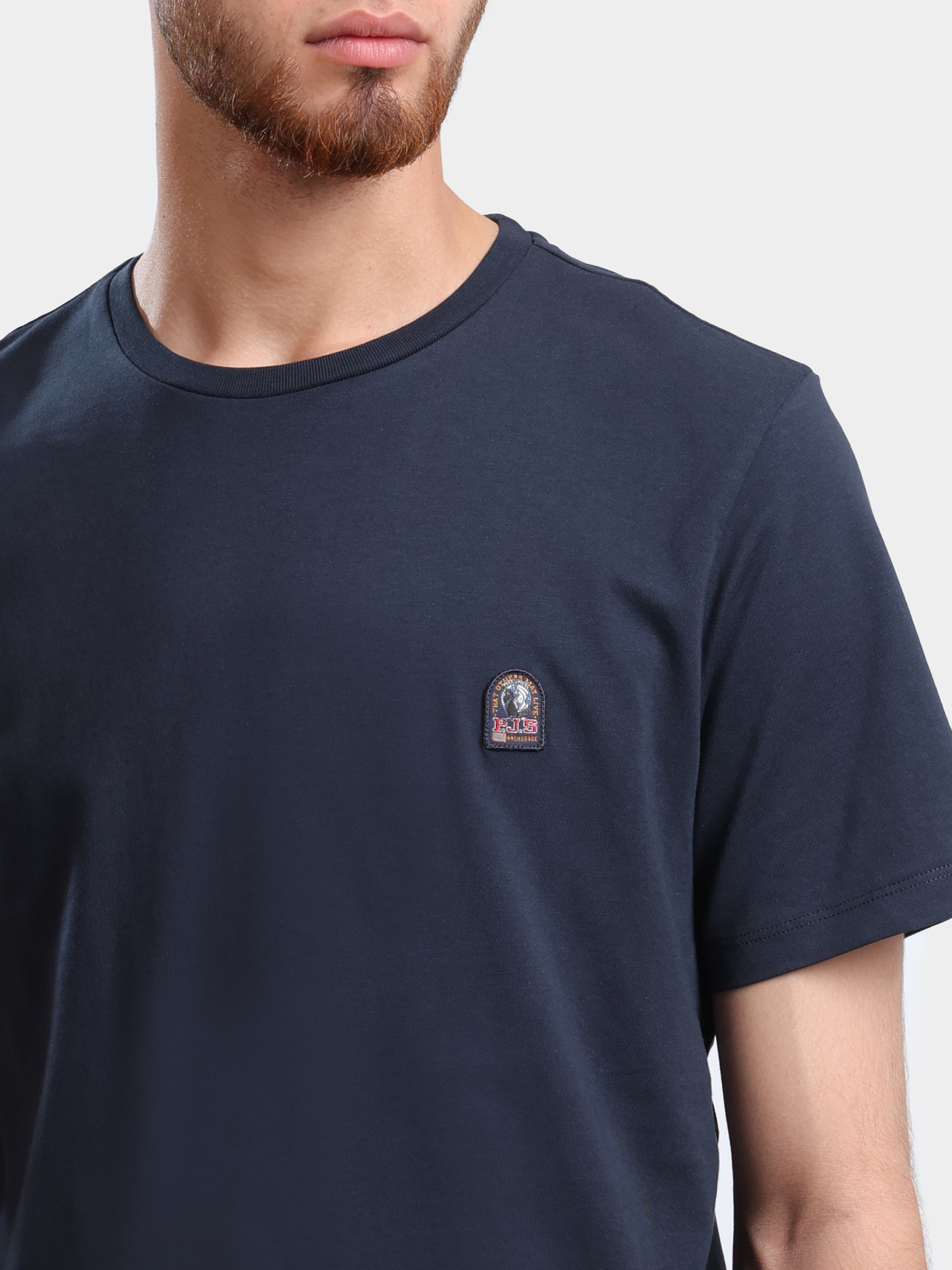 Футболка Parajumpers EY29 PATCH TEE 0316 хлопковая мужская — купить в интернет-магазине Verdistore