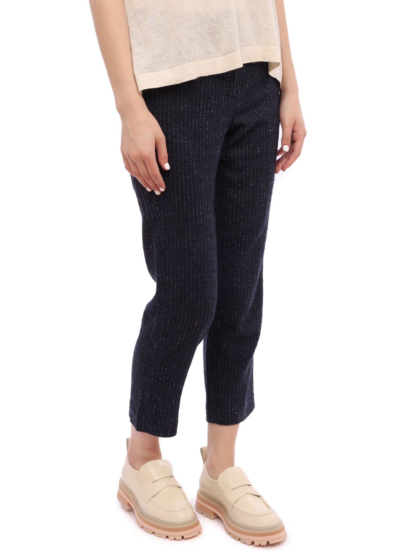 Брюки Ballantyne LLT043 синие женские в полоску — купить в интернет-магазине Verdistore