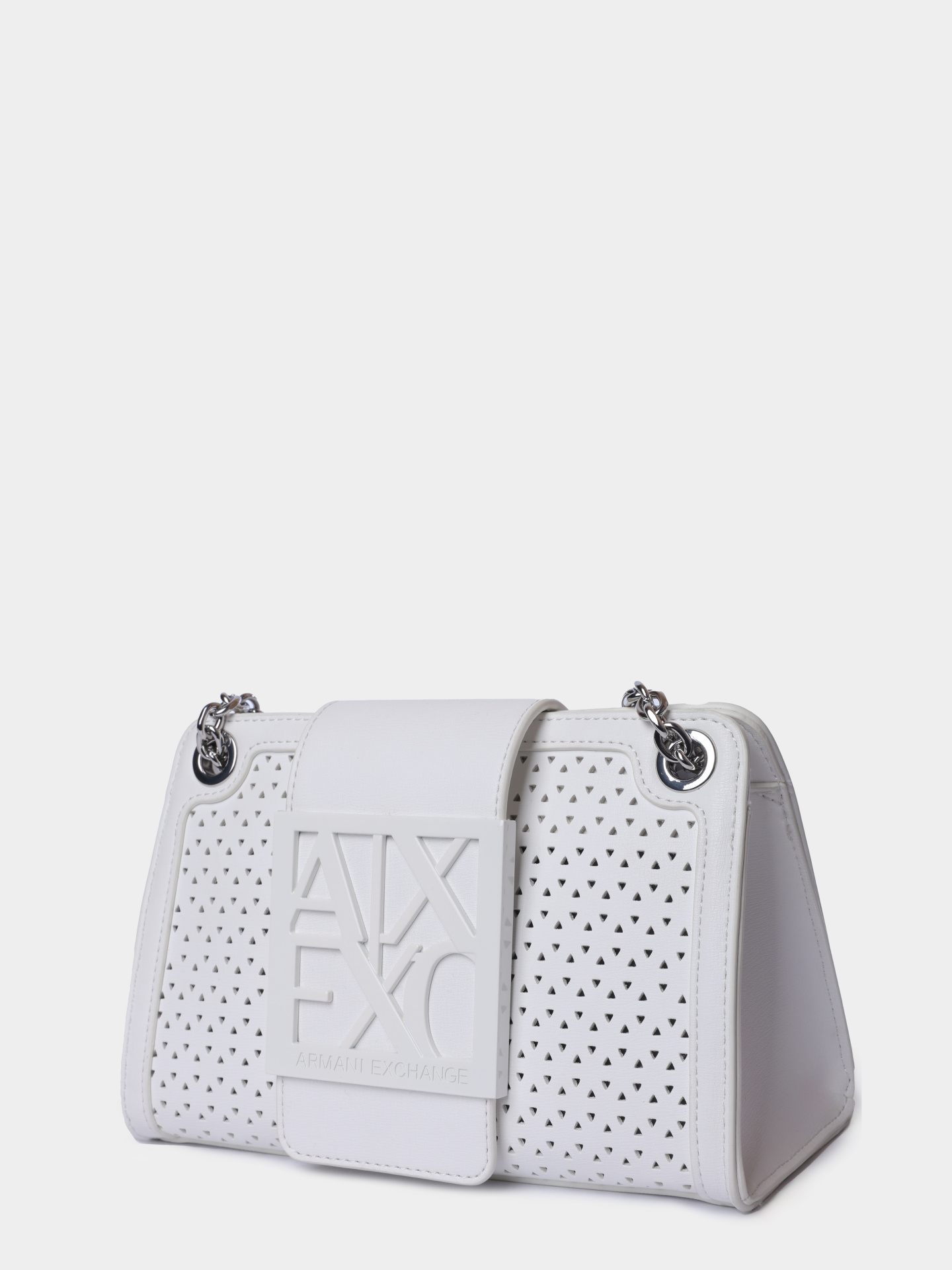 Сумка A|X XW000281 AF22626 U0011 белая женская с перфорированной фактурой — купить в интернет-магазине Verdistore
