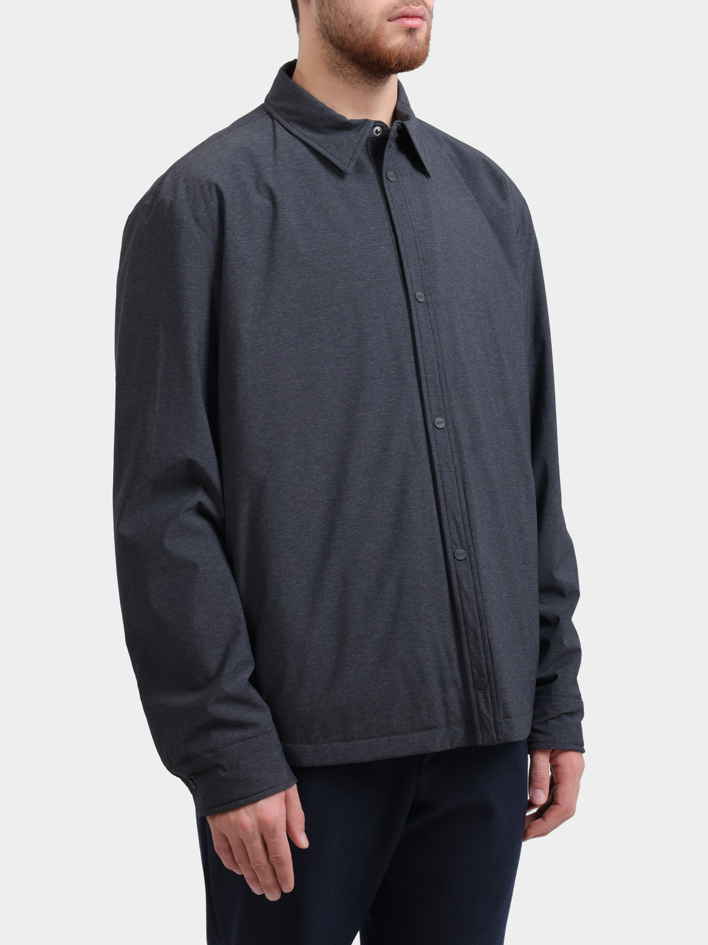 Куртка-рубашка Herno GI00089UR 12742S 9490 темно-серая мужская — купить в интернет-магазине Verdistore