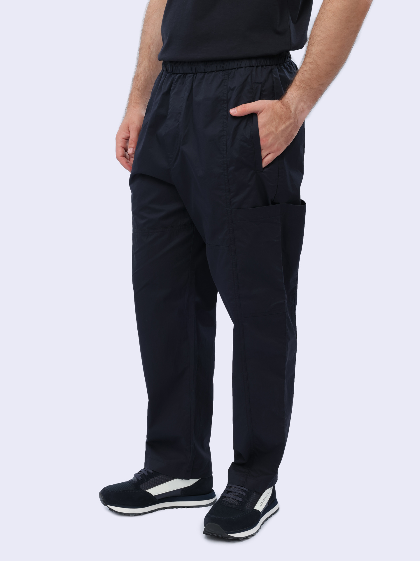 Брюки Armani Exchange 3DZPL7 ZN3CZ 1583 темно-синие мужские — купить в интернет-магазине Verdistore