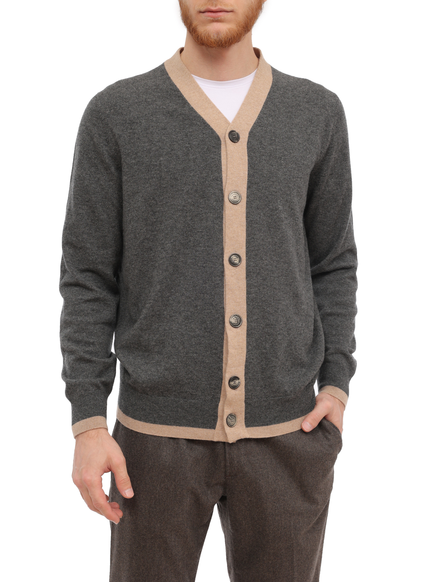 Кардиган Brunello Cucinelli M2212306 кашемировый мужской — купить в интернет-магазине Verdistore