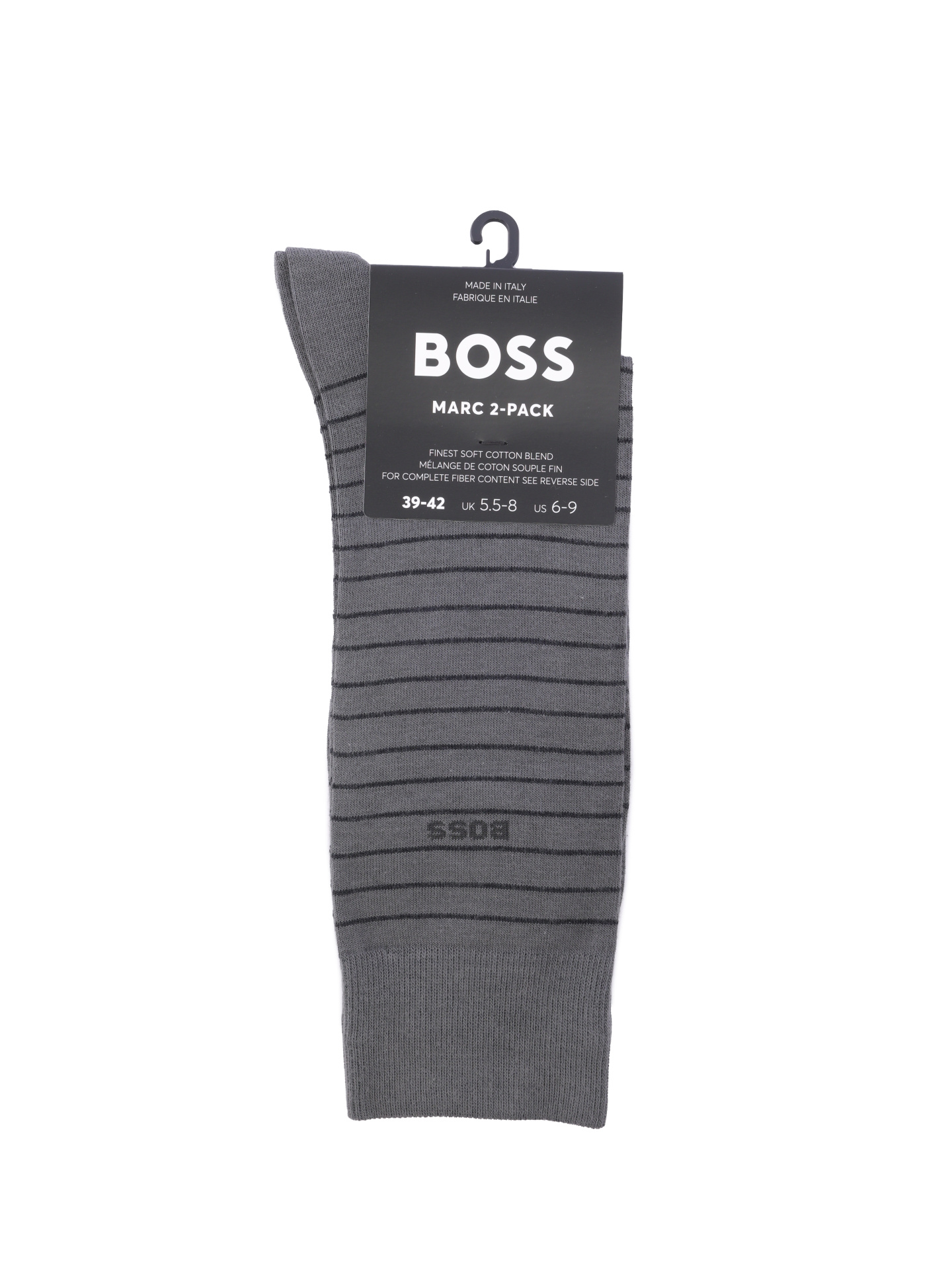 Носки Boss 50503547 033 серые мужские в полоску — купить в интернет-магазине Verdistore