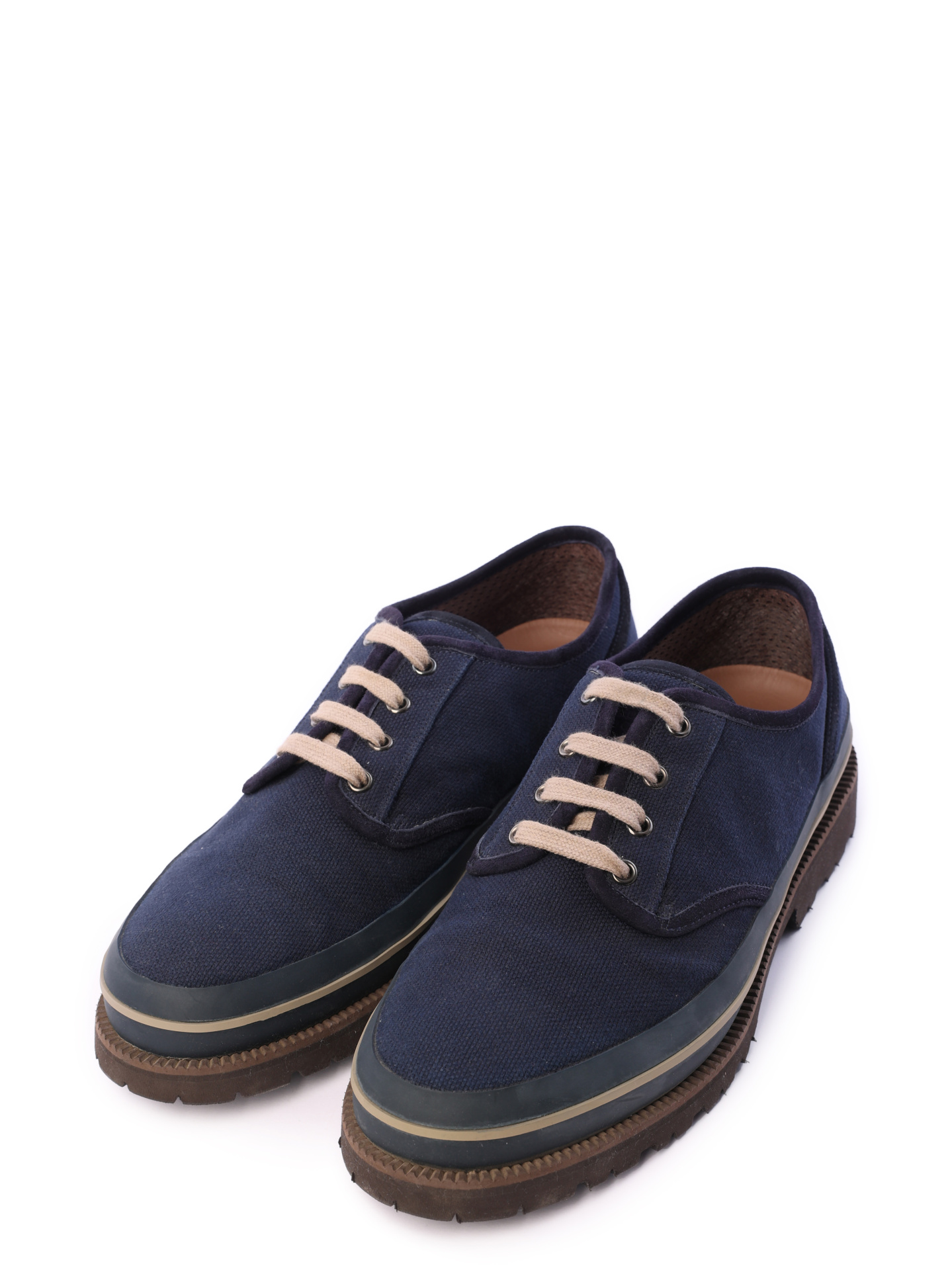 Туфли Brunello Cucinelli MZUPANV903 текстильные мужские — купить в интернет-магазине Verdistore