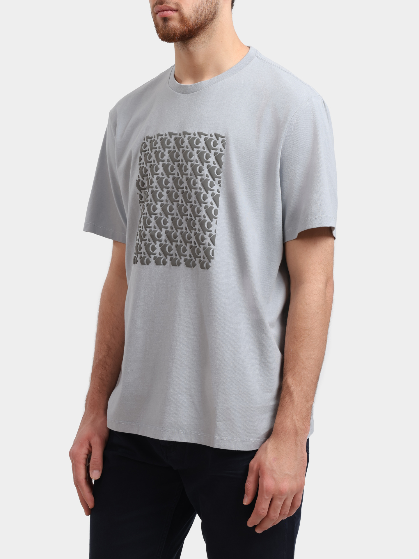 Футболка Calvin Klein Jeans LV04RC841G серая мужская  — купить в интернет-магазине Verdistore