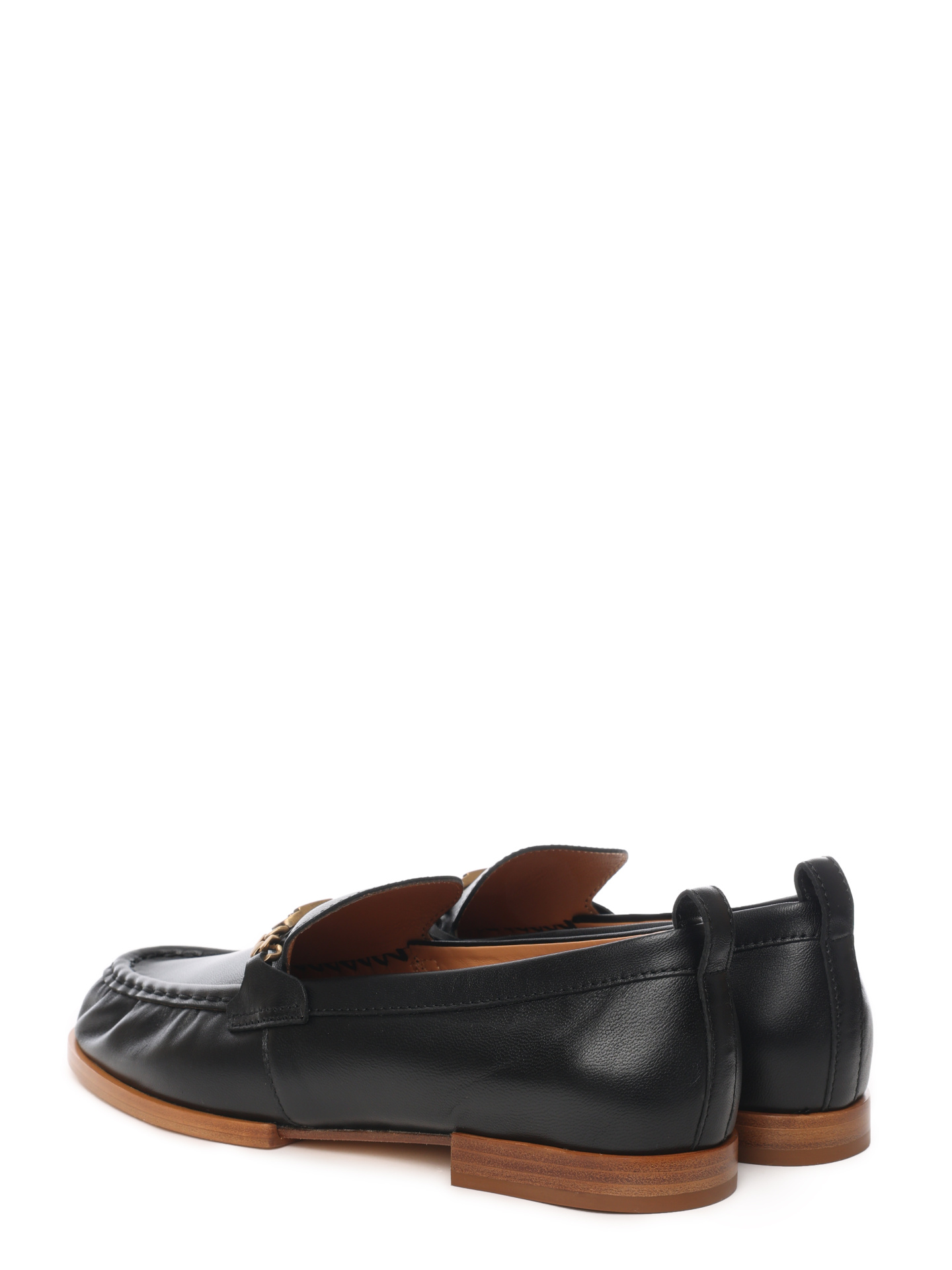 Лоферы XXW19K0HC80SOMB999 черные из натуральной кожи — купить в интернет-магазине Verdistore